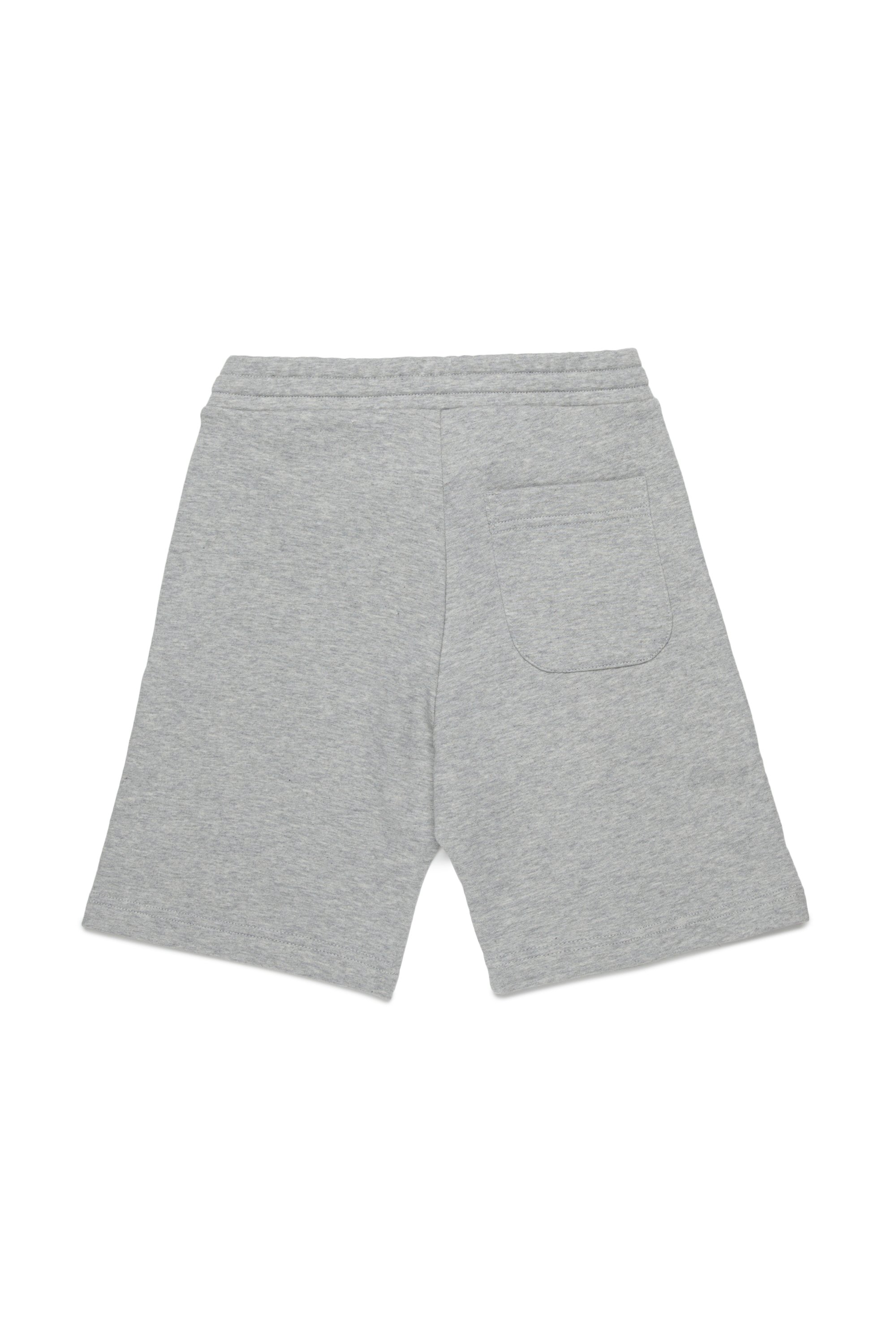 Diesel - PMACISHORT, Short de survêtement avec Oval D effet métal Homme in Gris - 2