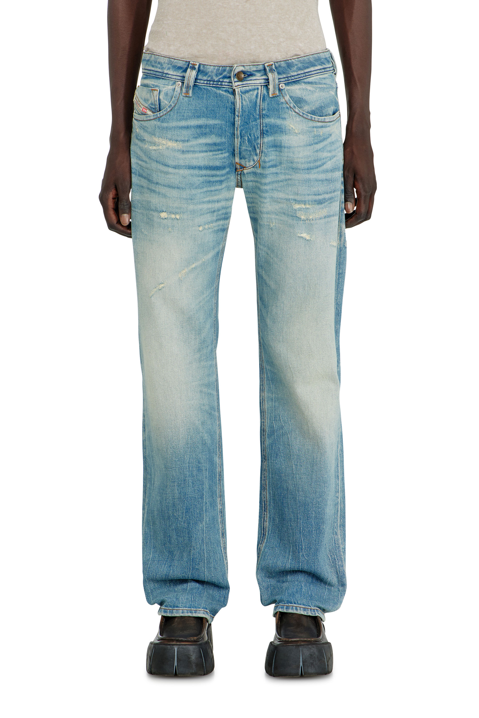 Diesel - Regular Jeans 1985 Larkee 09P33 Homme, Bleu Clair - Image 4