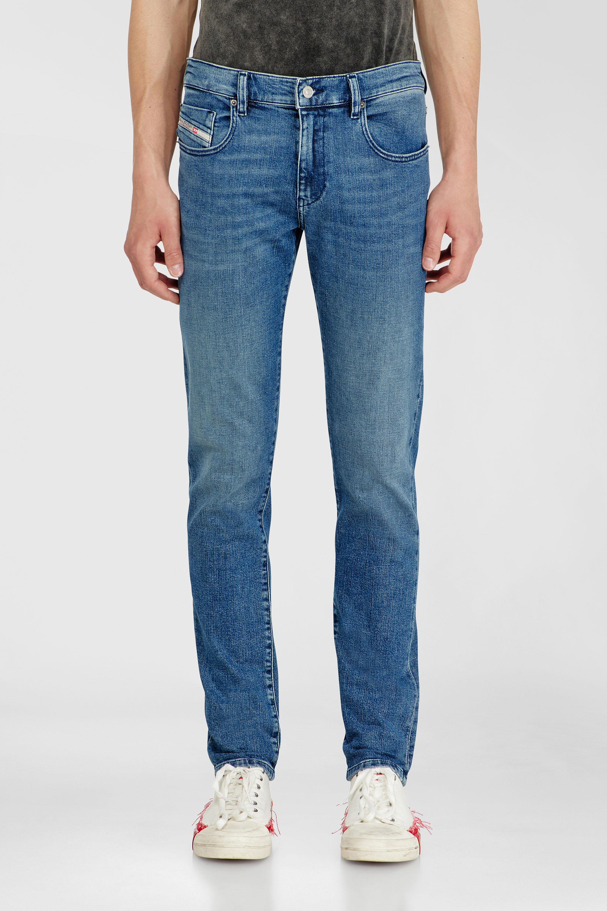 Diesel - Slim Jeans 2019 D-Strukt 0HDBK Homme, Bleu moyen - Image 1
