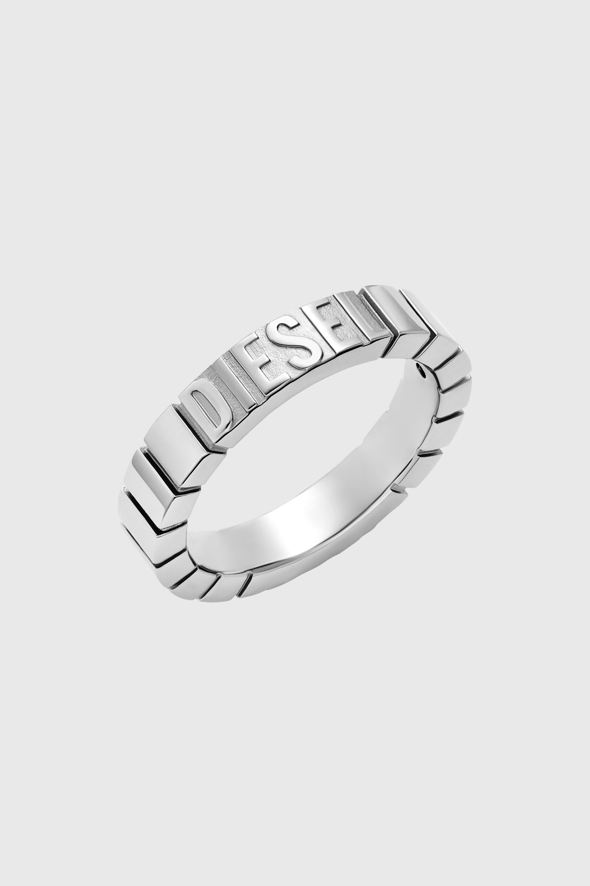 Diesel - DX1591040 JEWEL, Bague en acier inoxydable Mixte in Gris argent&eacute; - 1