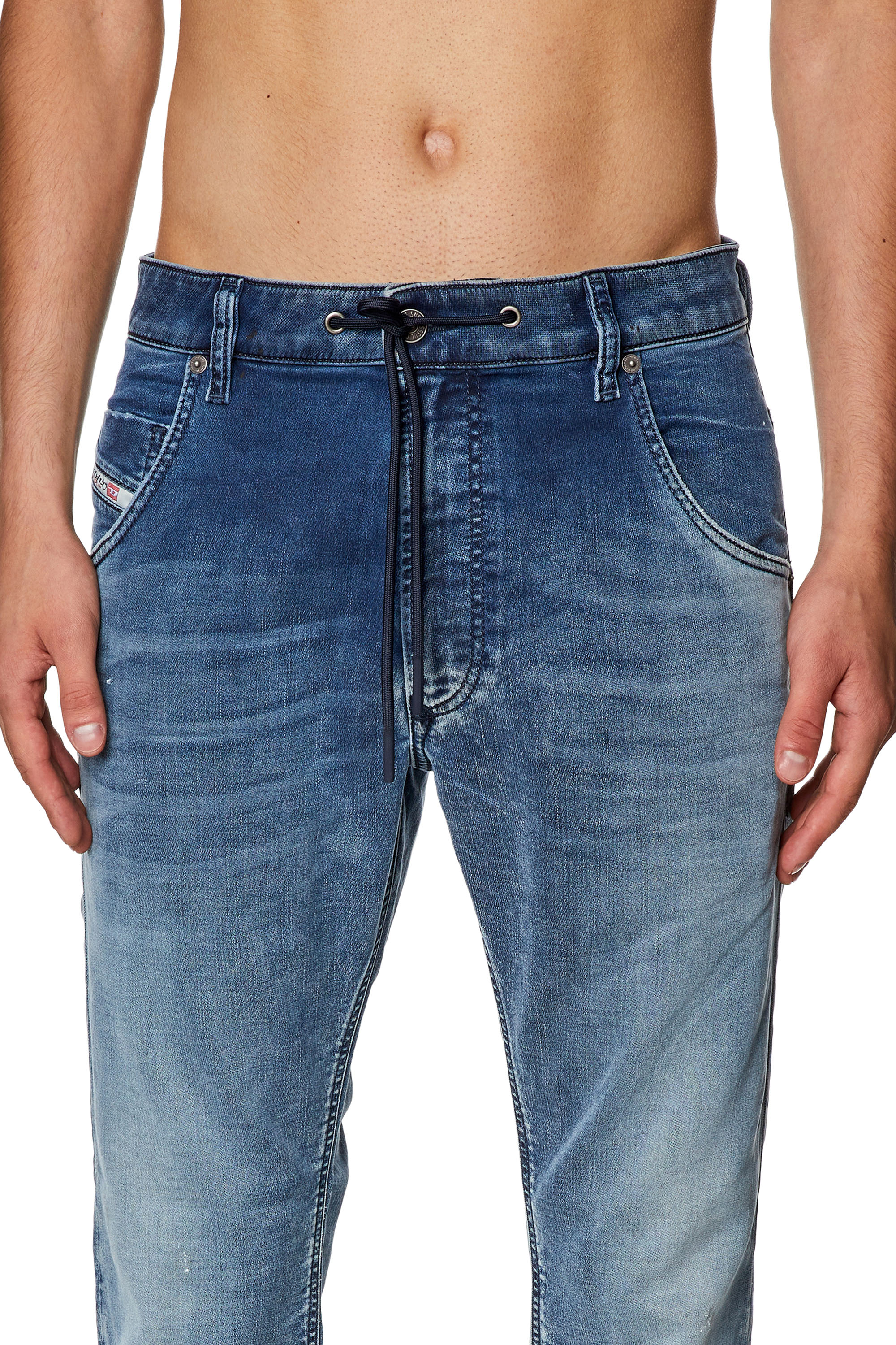Diesel - Tapered Krooley JoggJeans® 09I75, Medium blue - Image 3
