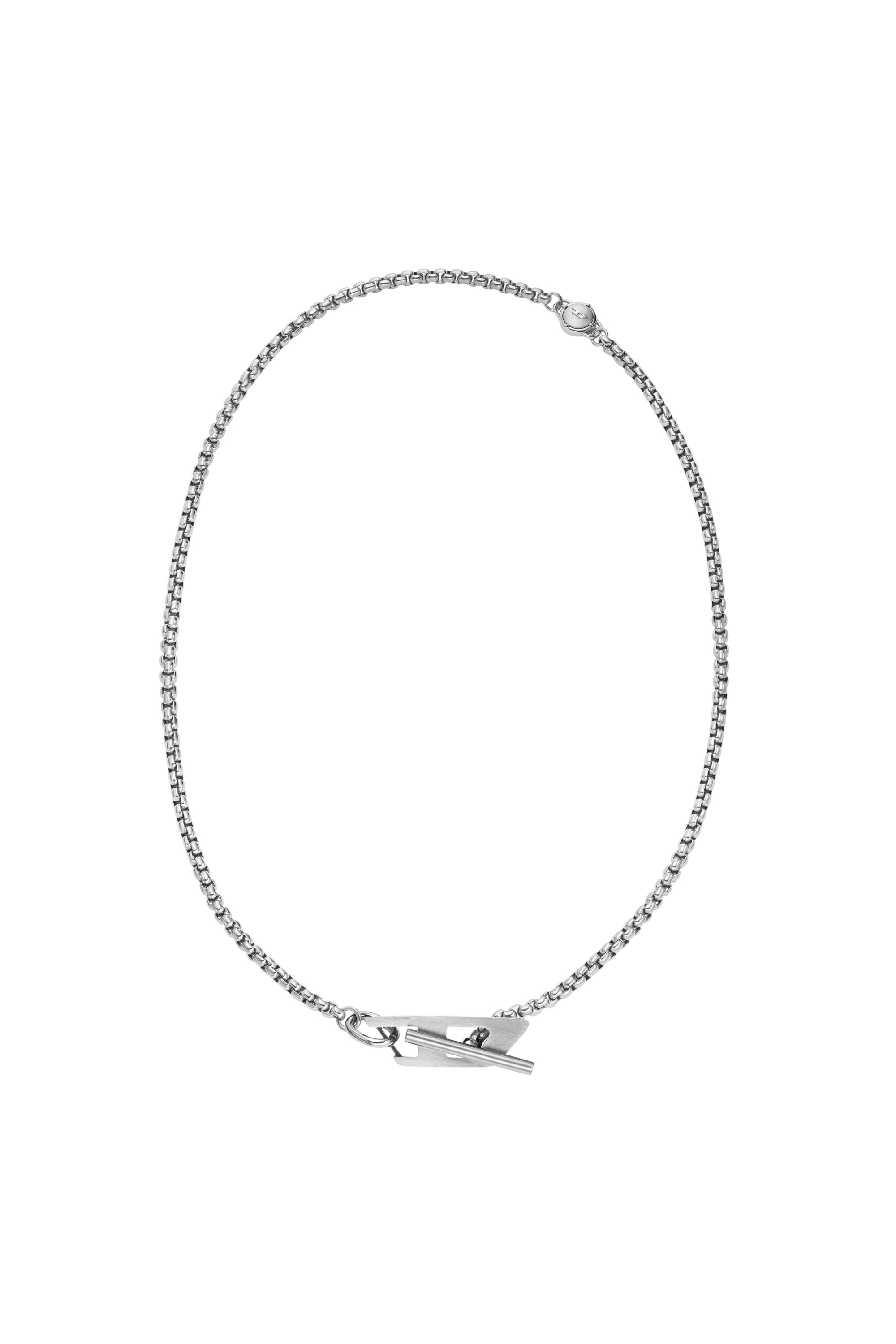 Diesel - DX1477, Collier cha&icirc;ne en acier inoxydable Mixte in Gris argent&eacute; - 1