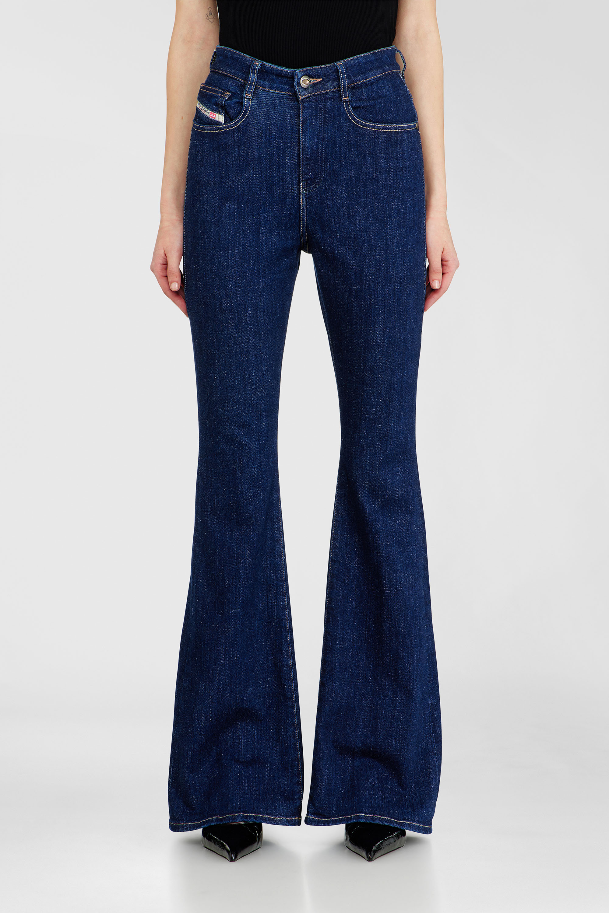 Diesel - Bootcut Jeans 1973 D-Partt 09Q03 Femme, Bleu Fonc&eacute; - Image 1