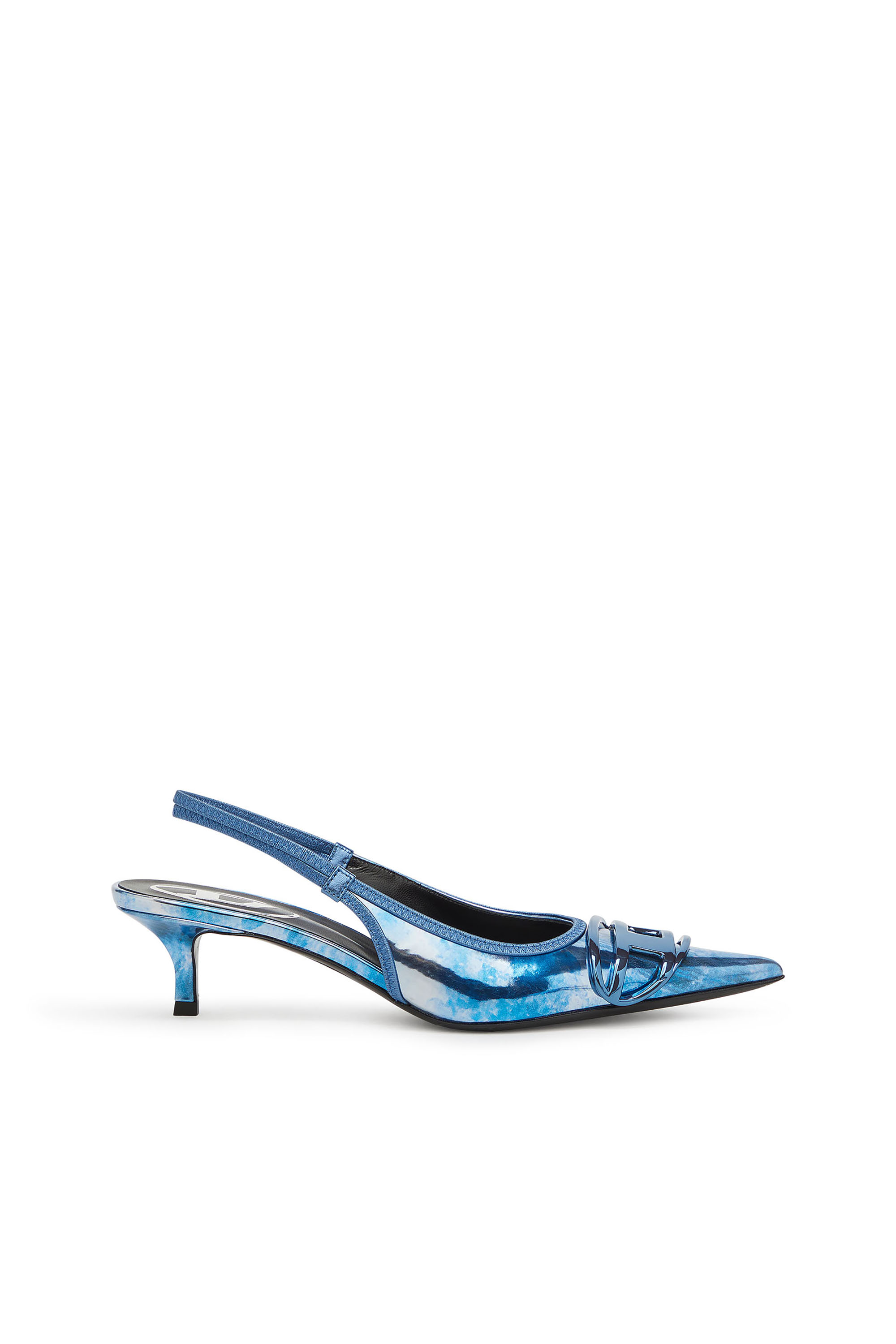 Diesel - D-VENUS SB 40, Escarpins à brides métallisés bicolores Femme in Bleu - 1