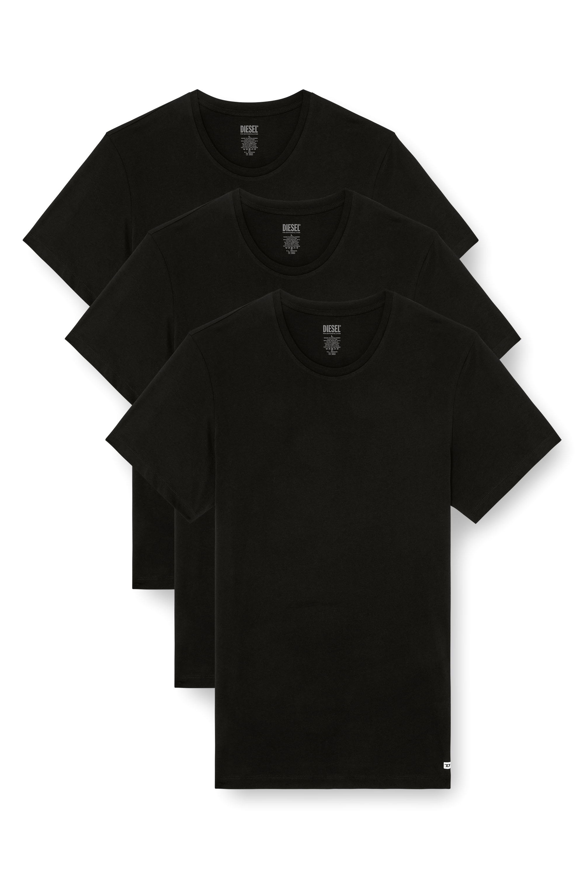 Diesel - RANDAL-D-BOX-3PACK, Lot de trois T-shirts Homme in Noir - 1