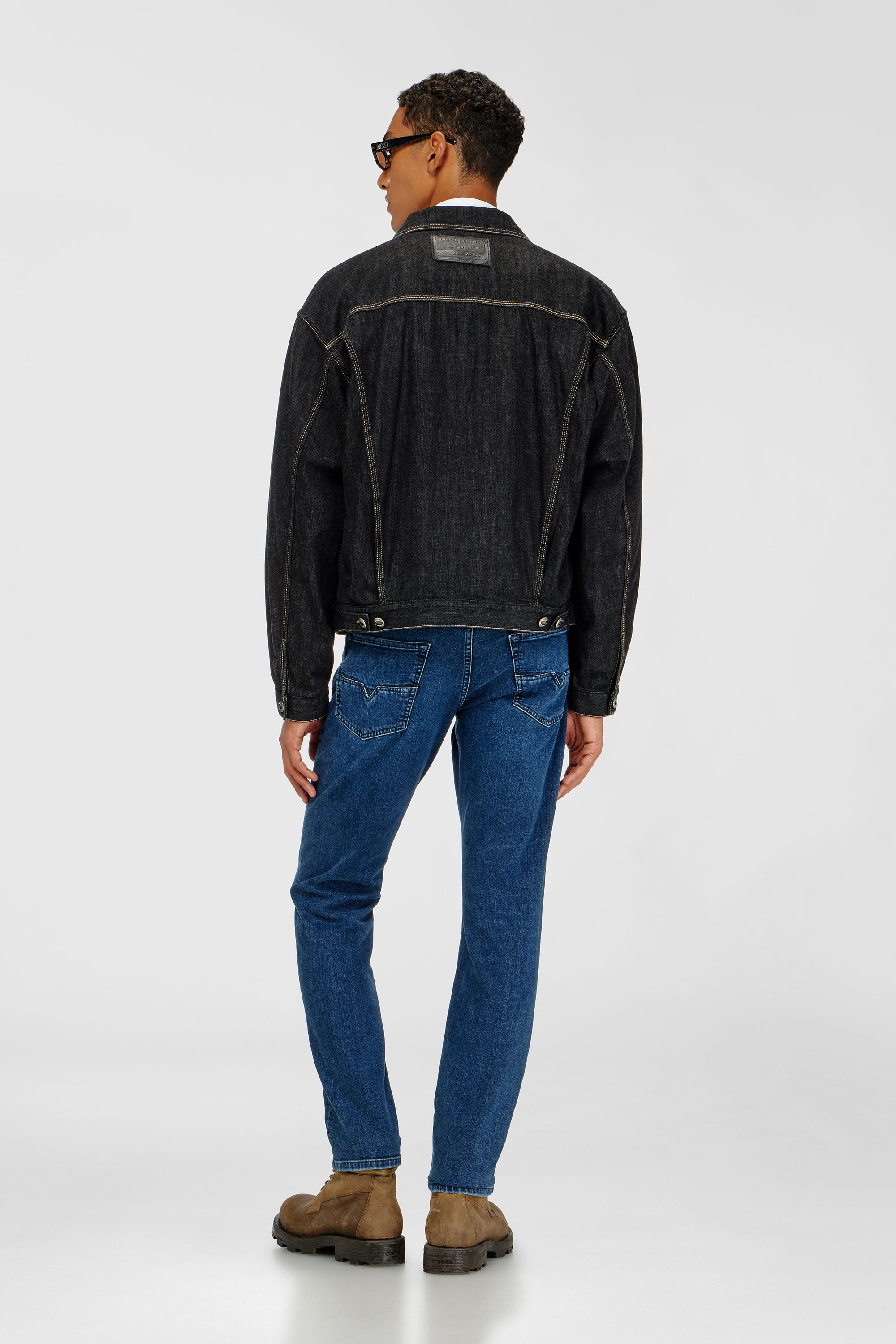 Diesel - Man's Regular Jeans 1986 Larkee-Beex 0BEDA, Dark Blue - 3