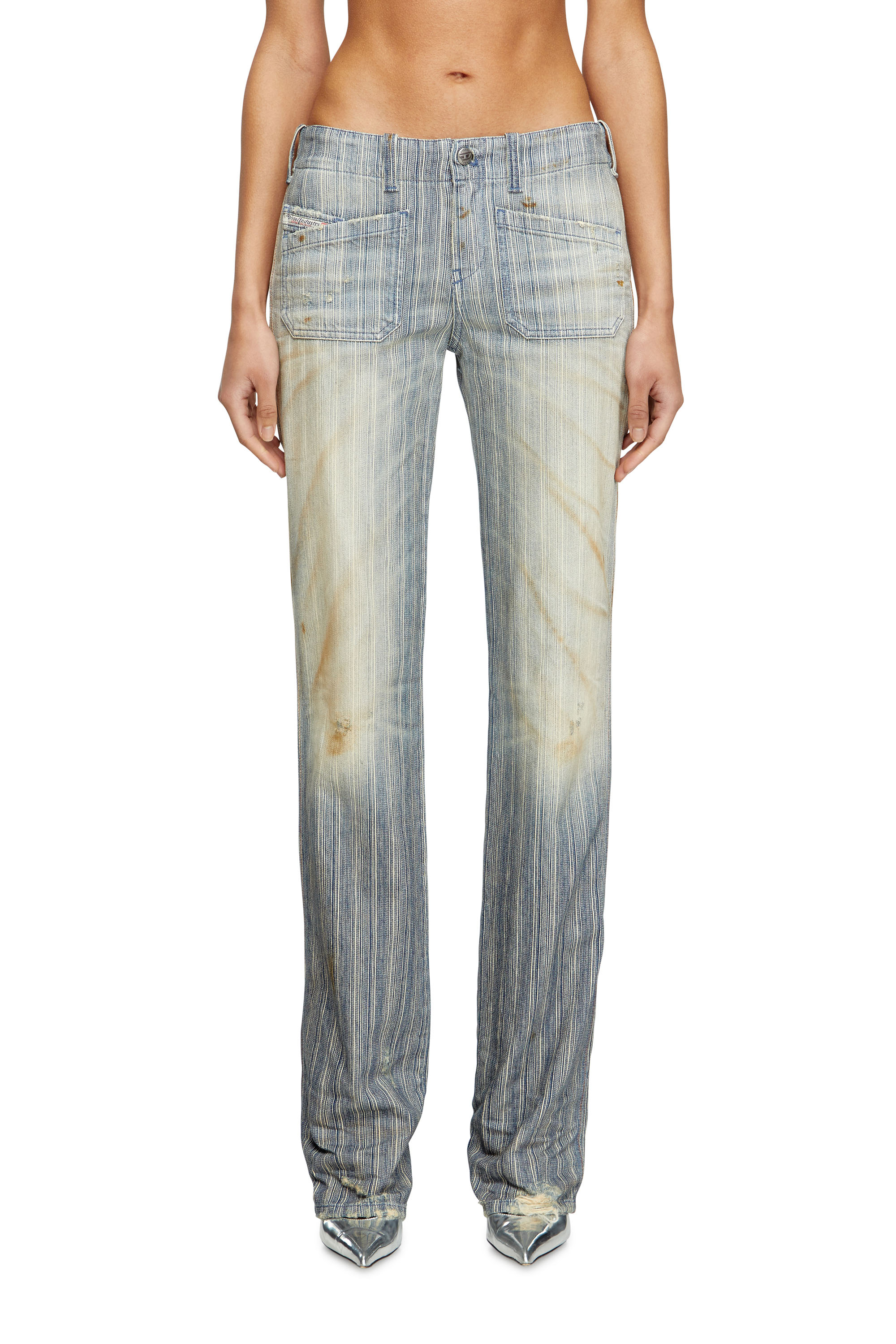 Diesel - Bootcut Jeans D-Keate 09L55 Femme, Bleu moyen - Image 1