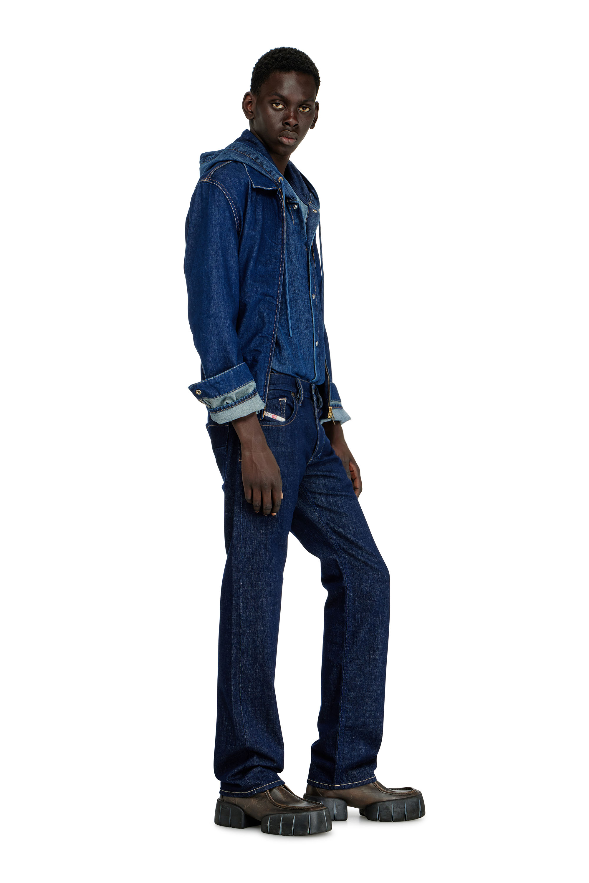 Diesel - Regular Jeans 1985 Larkee 007EQ Homme, Bleu Fonc&eacute; - Image 3