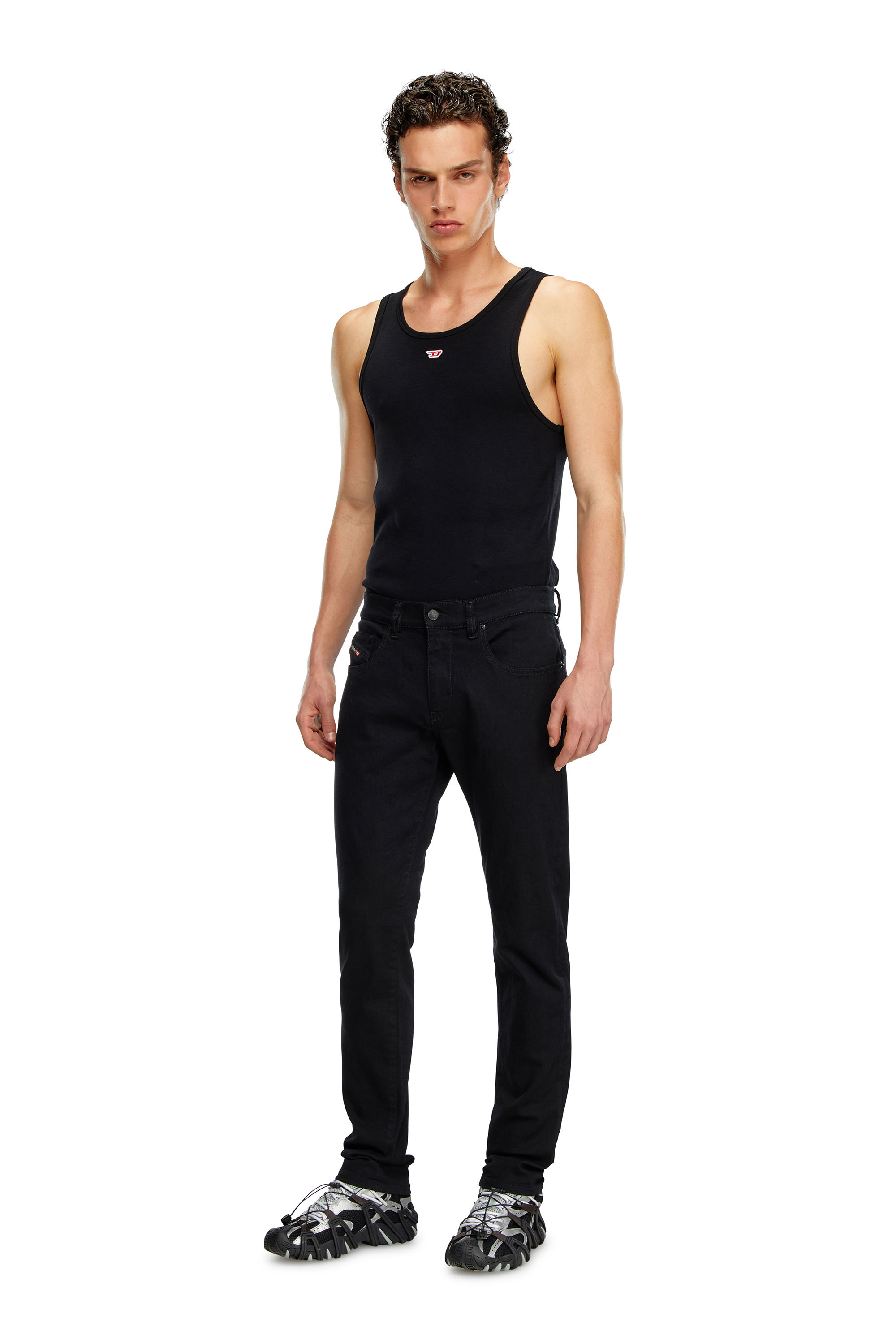 Diesel - Slim Jeans 2019 D-Strukt 069YP, Black/Dark grey - Image 4
