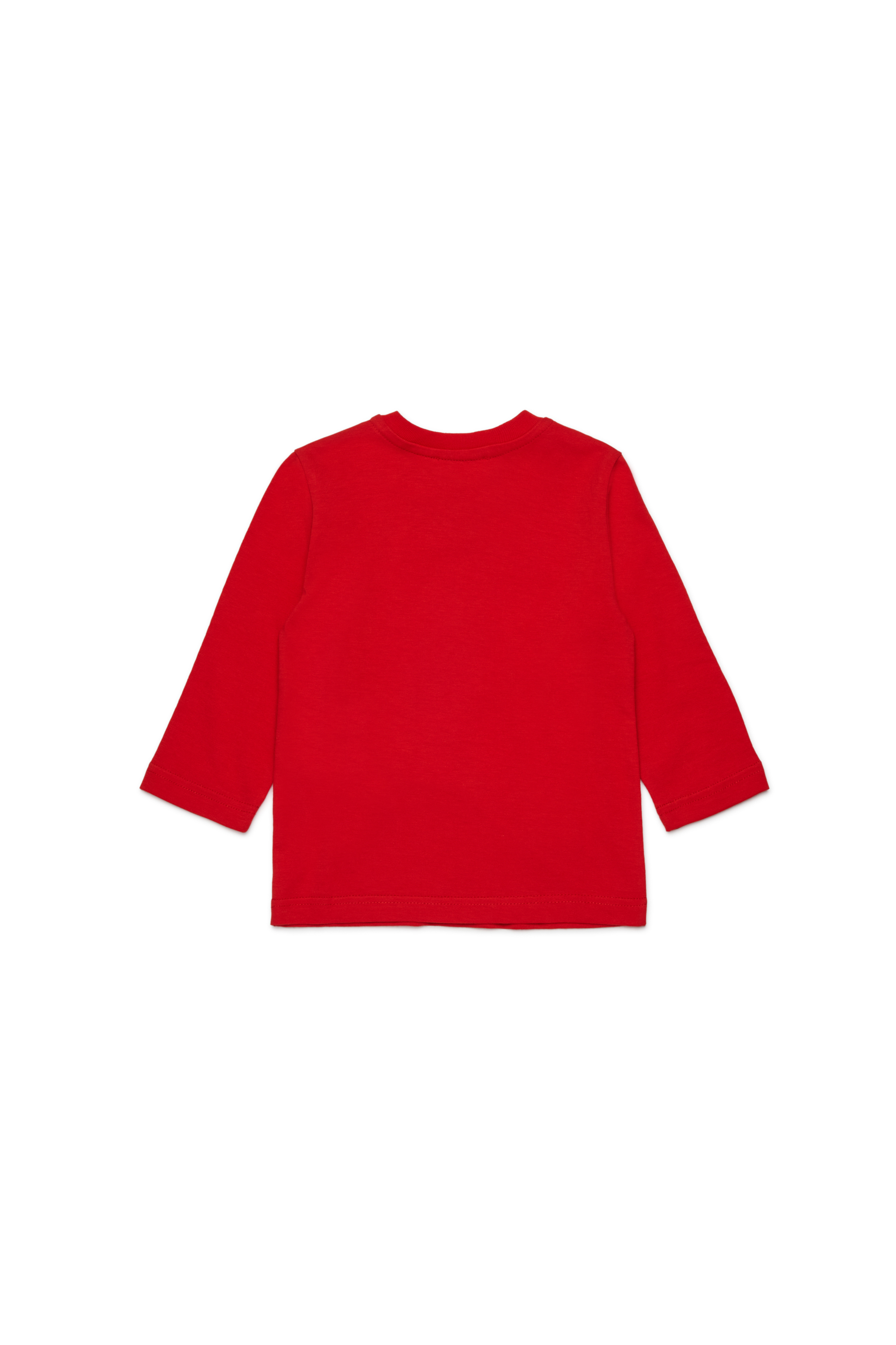 Diesel - TRAVONB, T-shirt en coton avec imprimé Homme in Rouge - 2