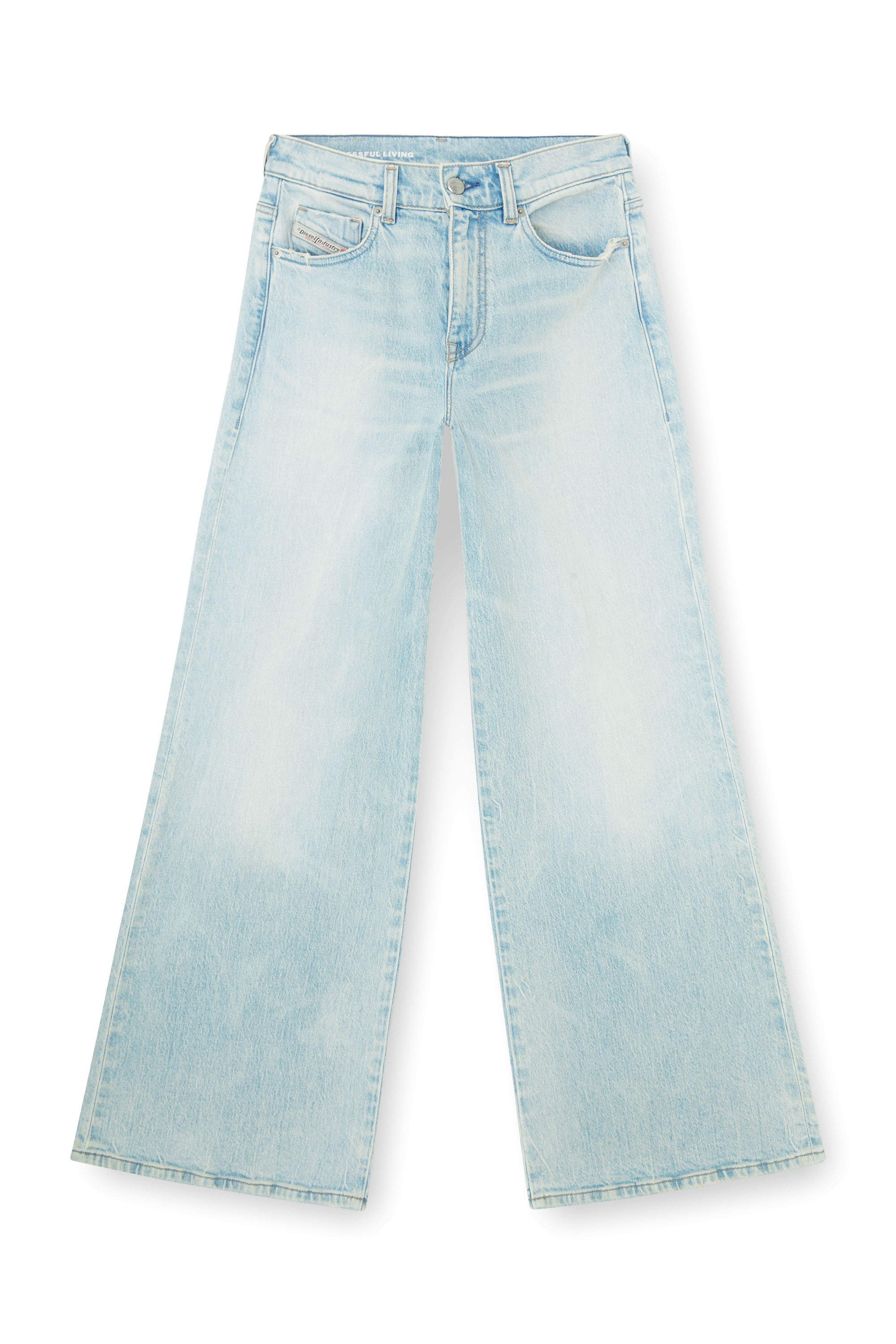 Diesel - Flare Jeans 1978 D-Akemi 0KBBX Femme, Bleu Clair - Image 3