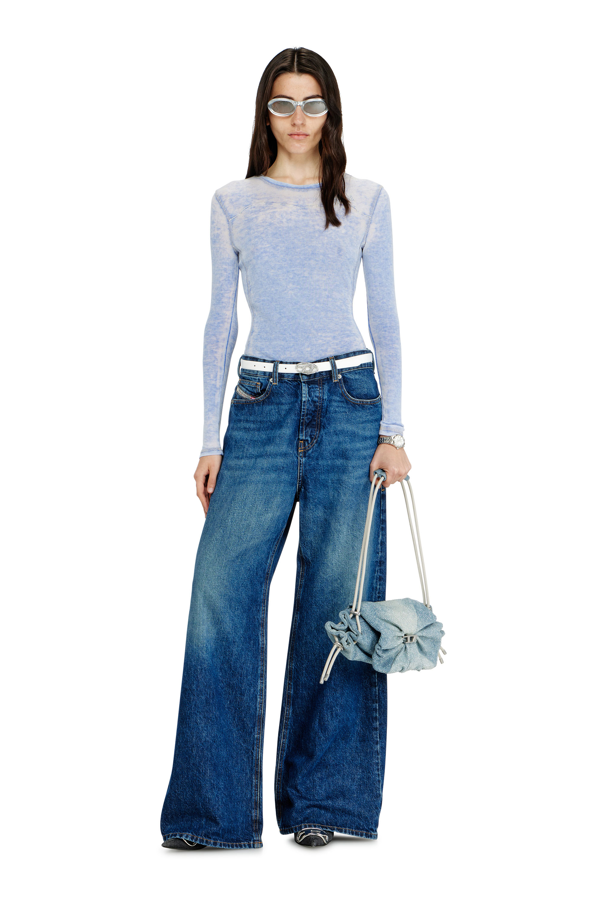 Diesel - Relaxed Jeans 1996 D-Sire 09I27 Mixte, Bleu Fonc&eacute; - Image 1