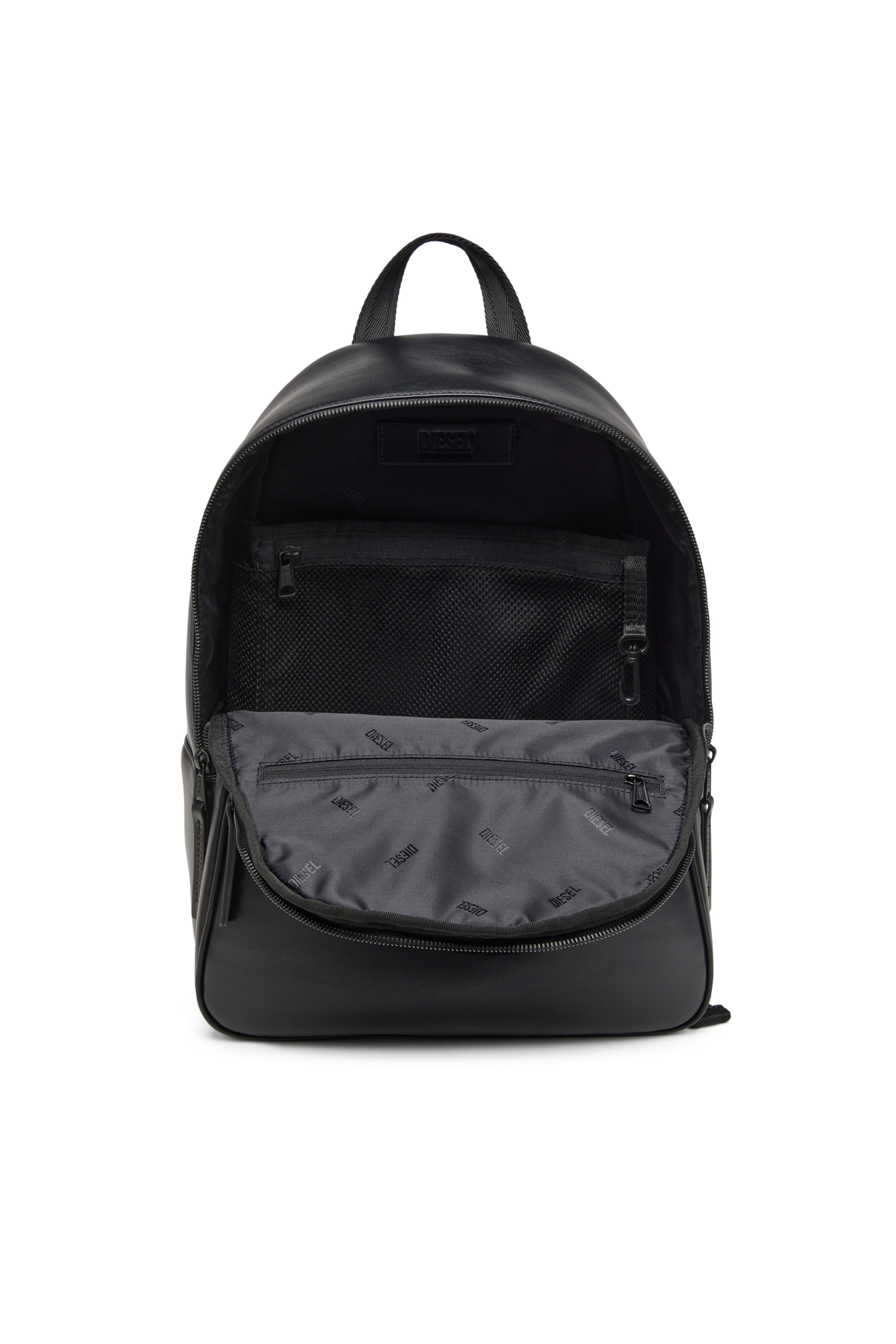 Diesel - HOLI-D BACKPACK M, Holi-D-Sac à dos en néoprène et PU Homme in Noir - 3