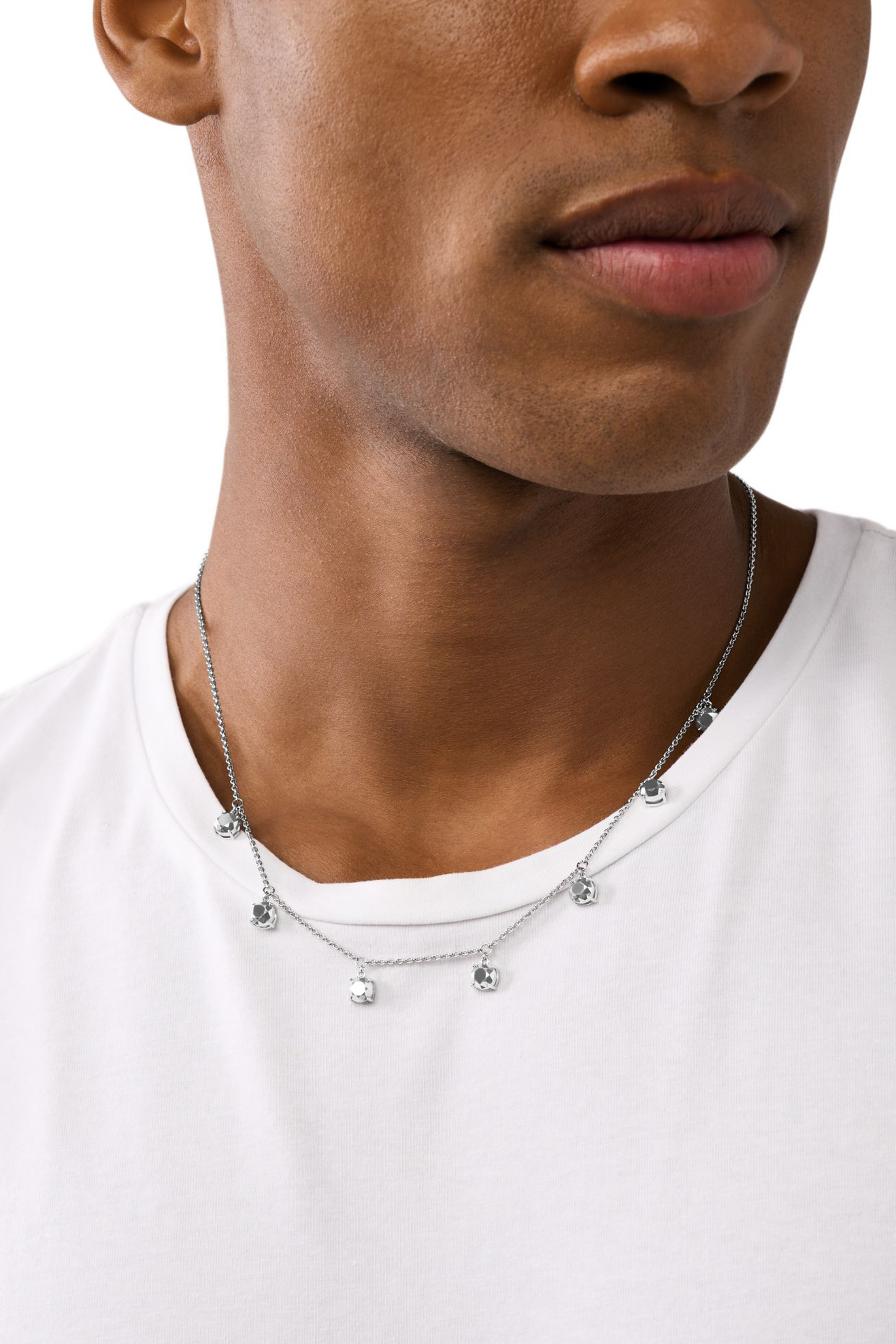 Diesel - DL1360040 STERLING SILVER JEWEL, Collier chaîne en argent sterling Mixte in Gris argenté - 3