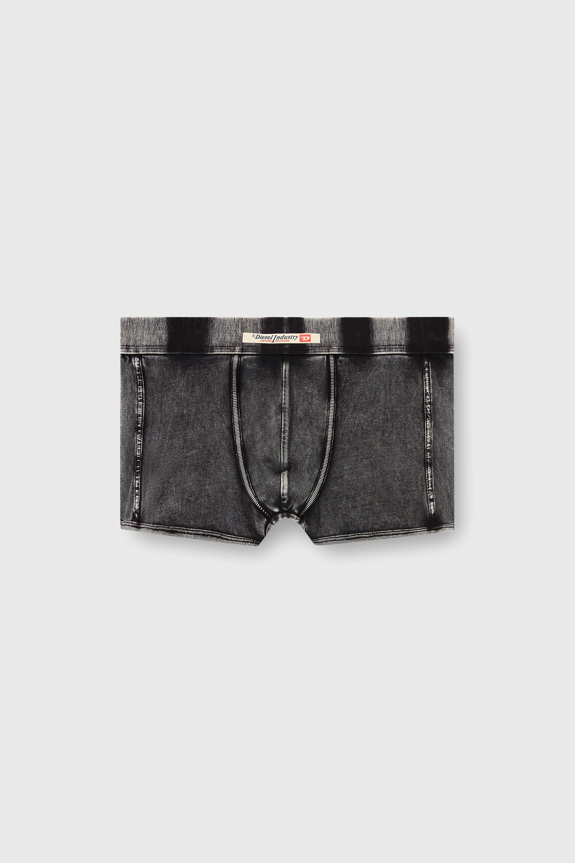 Diesel - DAMIEN-DNM, Man's Denim-effect boxer briefs in Black - 1