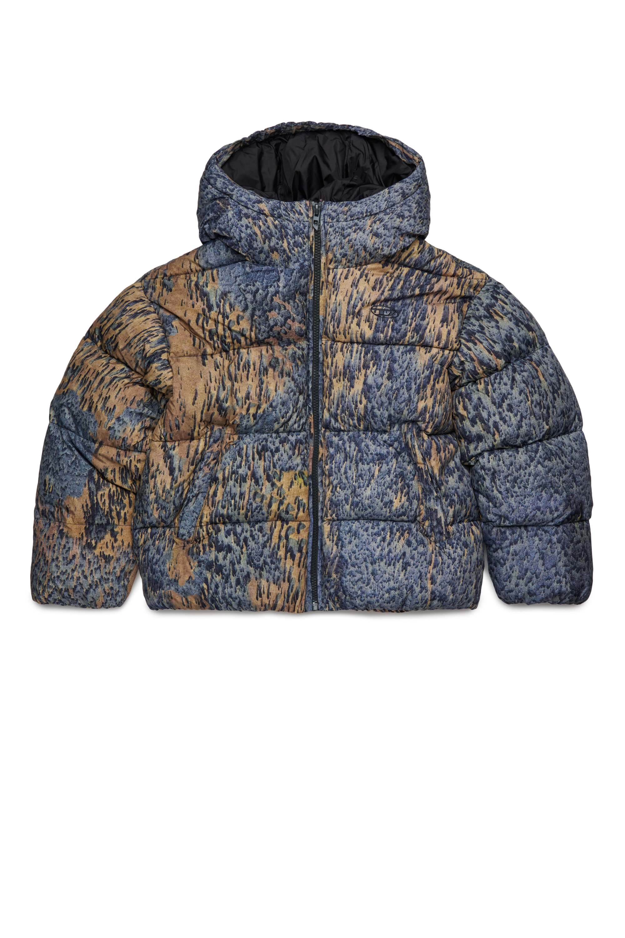 Diesel - JWBOGAERT, Veste en nylon avec imprimé intégral Homme in Polychrome - 1