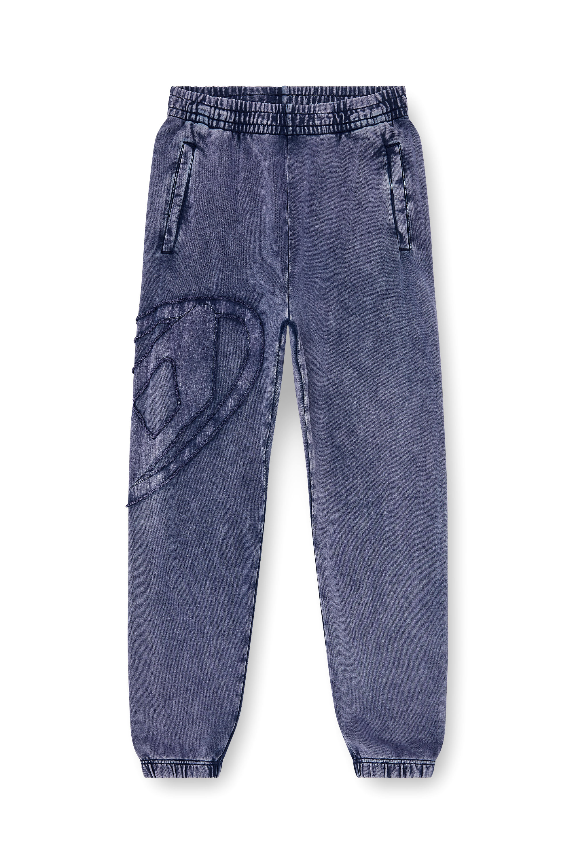 Diesel - P-MARKY-DEN, Pantalon en coton biologique avec &eacute;cusson Oval D Homme in Bleu - 2