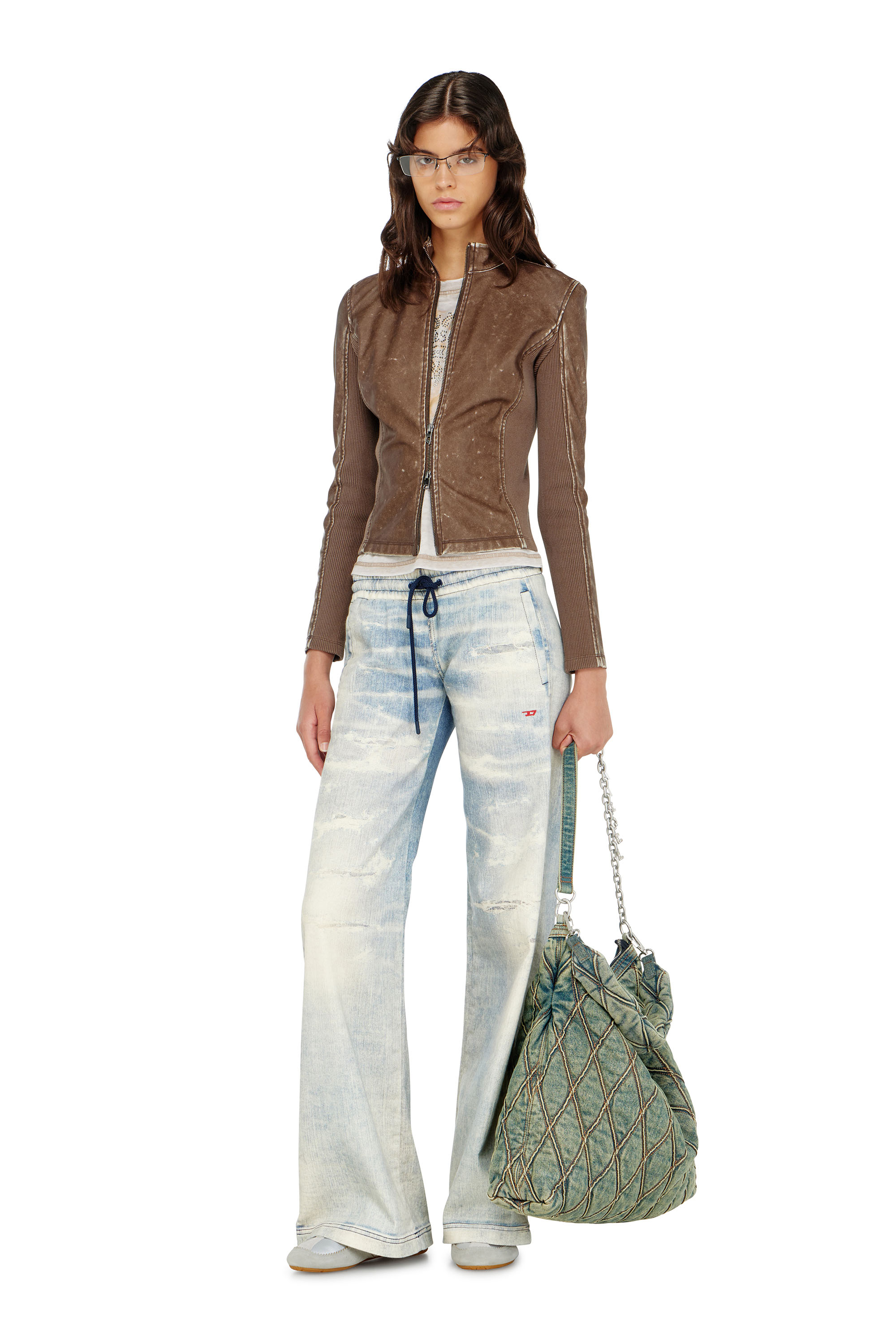 Diesel - Relaxed 2078 D-Ainty Joggjeans&reg; 068XM Femme, Bleu Clair - Image 1