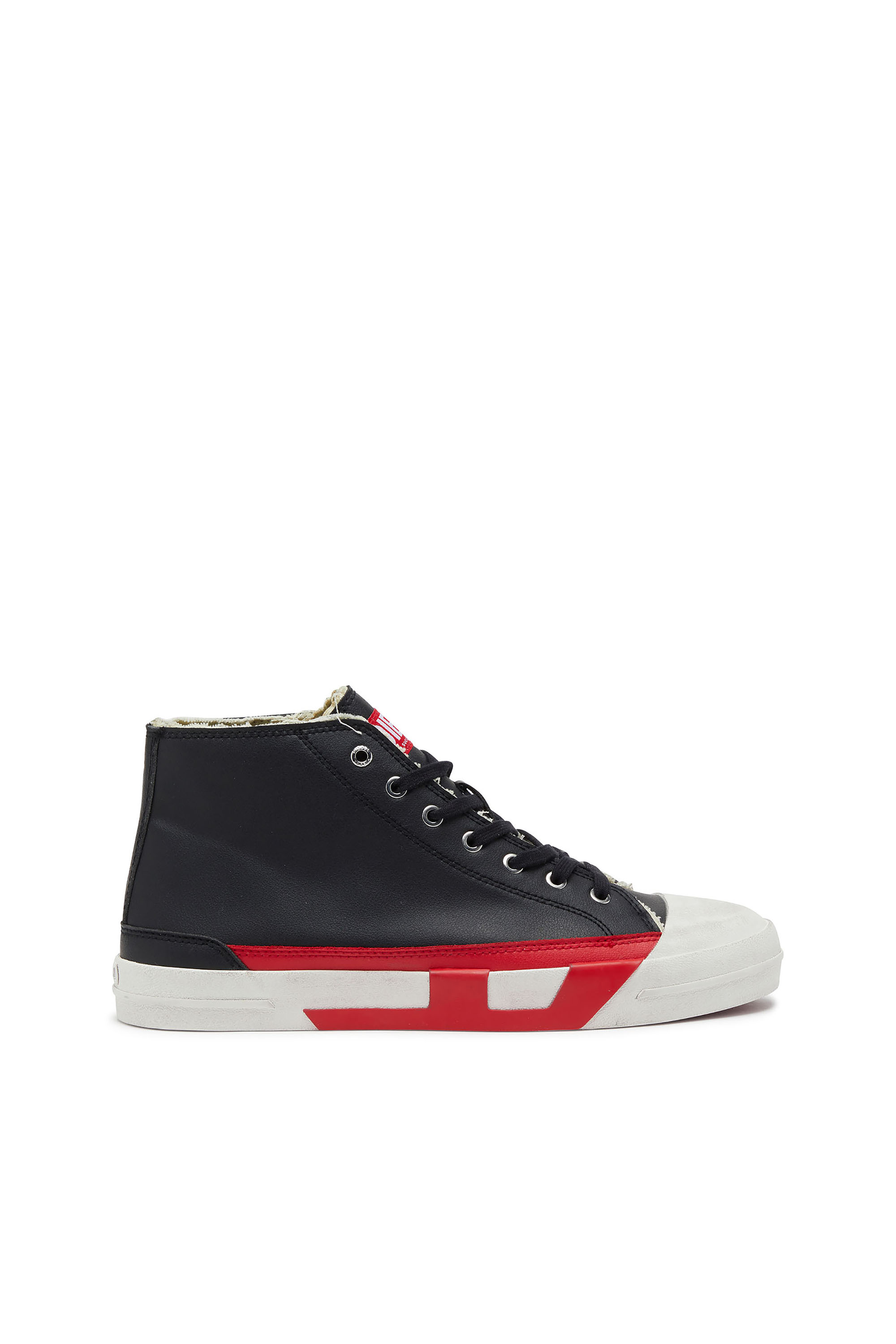 Diesel - S-D-VERSE MID II, S-D-Verse-Chaussures vulcanisées avec logo D Homme in Noir - 1