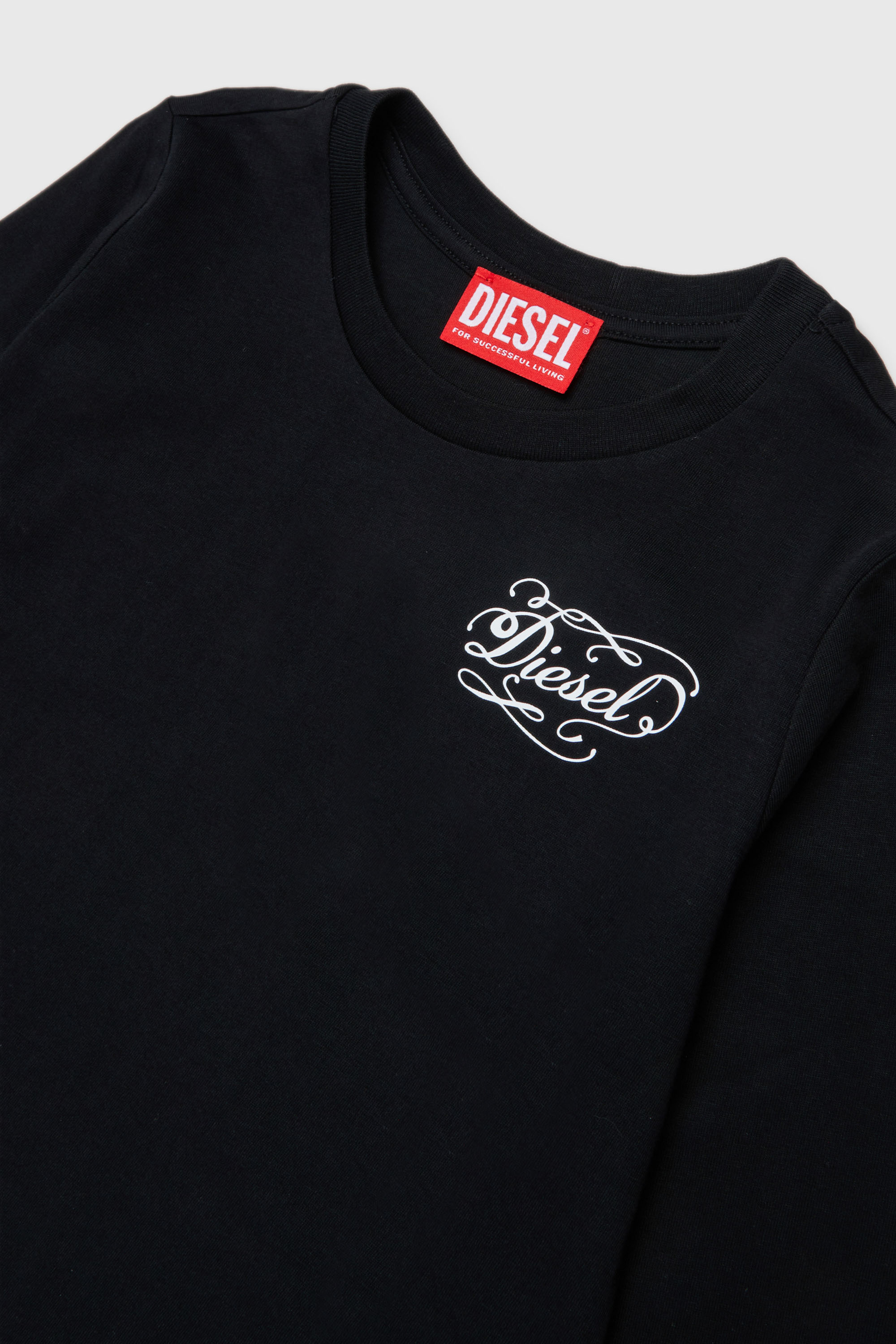 Diesel - TORSY, T-shirt &agrave; manches longues avec logo fantaisie Femme in Noir - 3