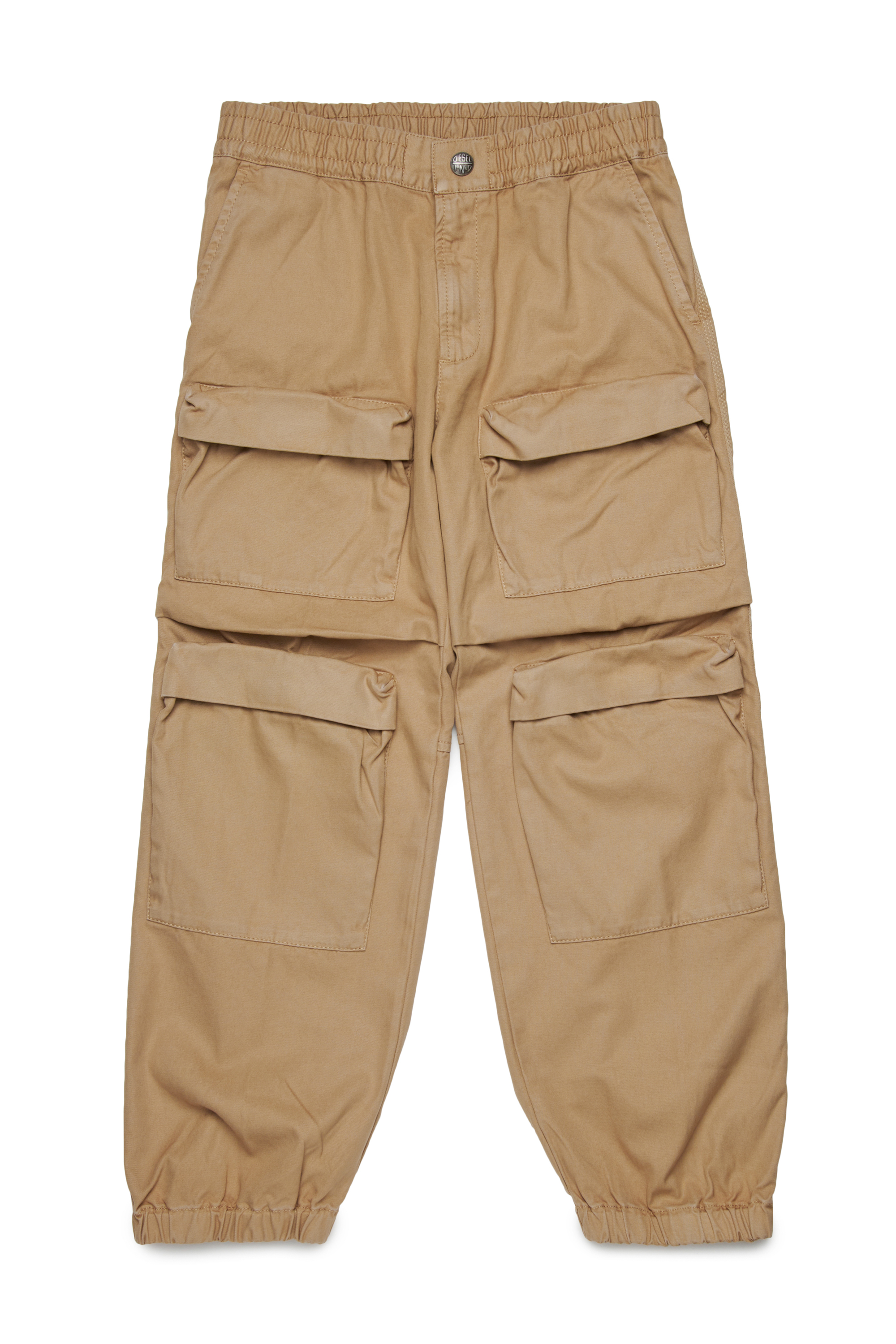 Diesel - PDANZEL, Pantalon cargo en coton avec poches multiples Mixte in Marron - 1