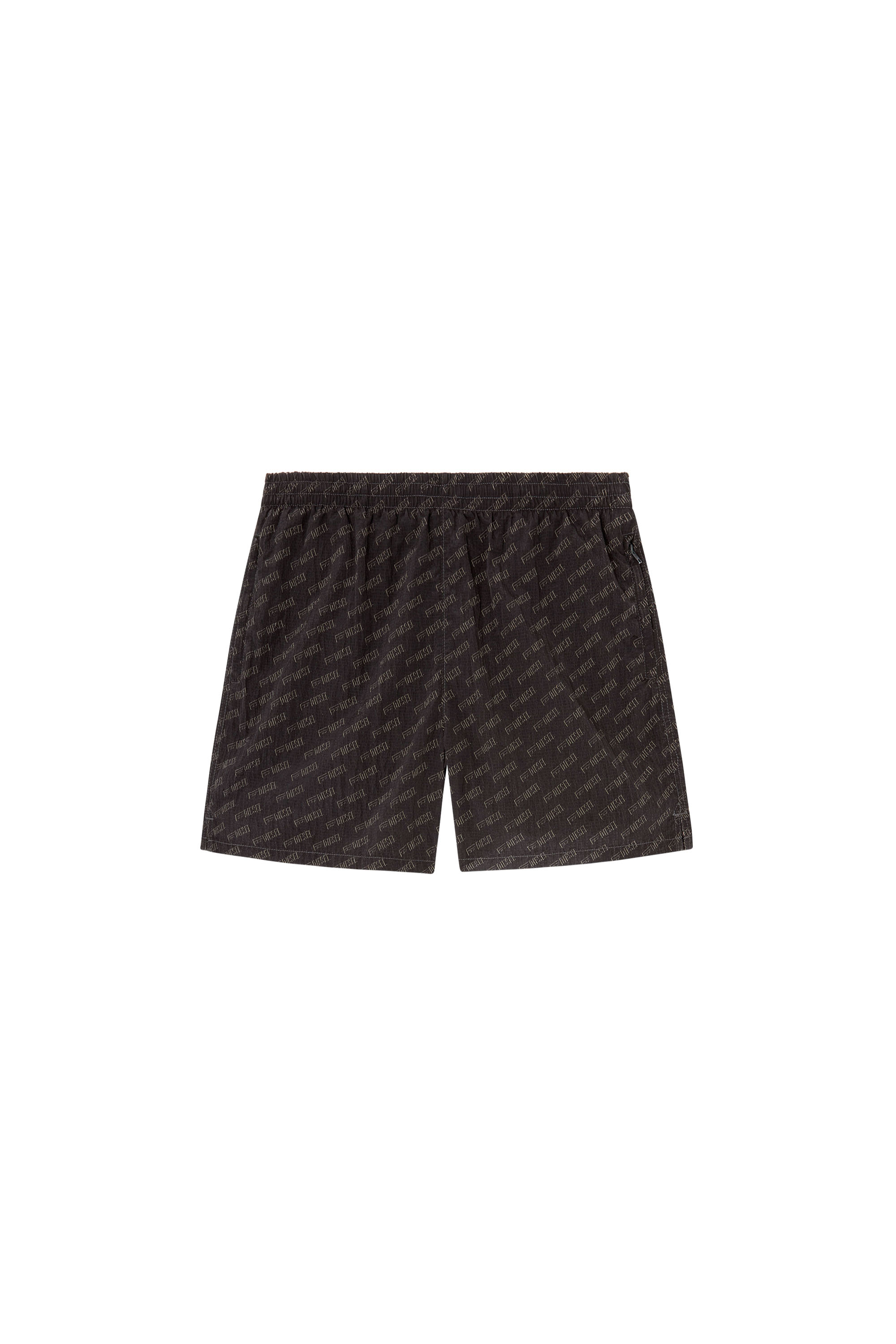 Diesel - DANIEL-41-MONO-UTLT, Short de bain mi-long avec logo en all-over Homme in Noir - 4