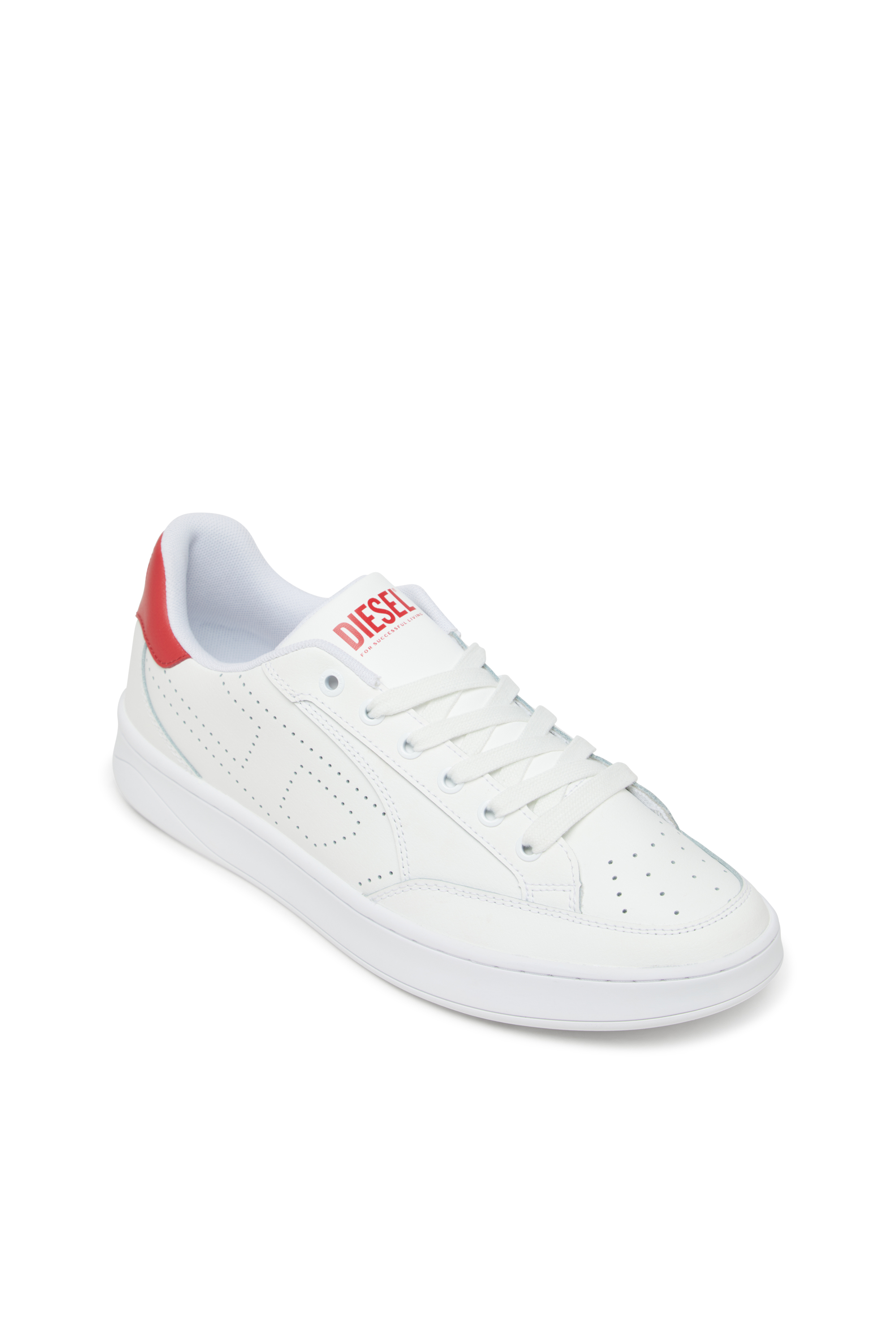 Diesel - S-DAKOTA LOW, S-Dakota-Sneakers en cuir avec logo perforé Homme in Polychrome - 6