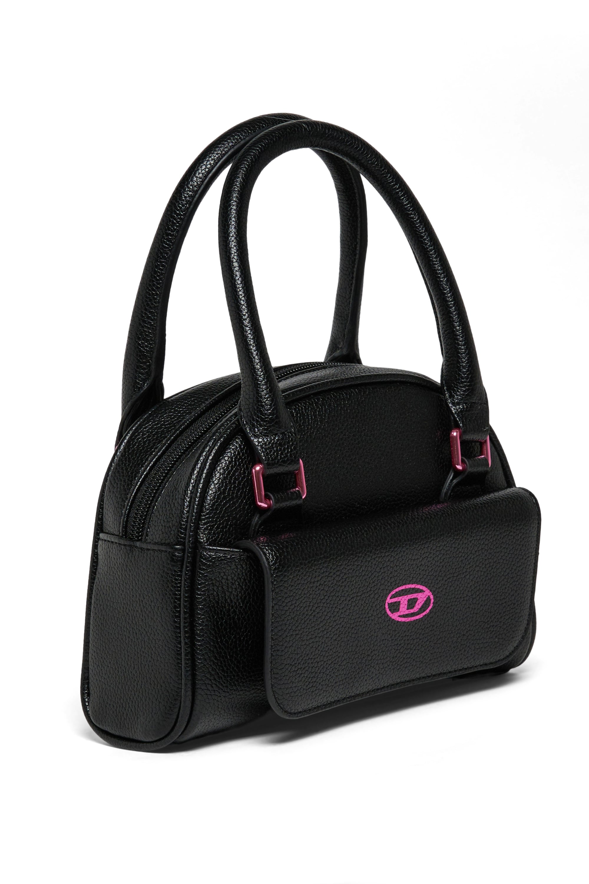 Diesel - WREDY, WREDY - Sac en tissu enduit grain&eacute; Femme in Noir - 3
