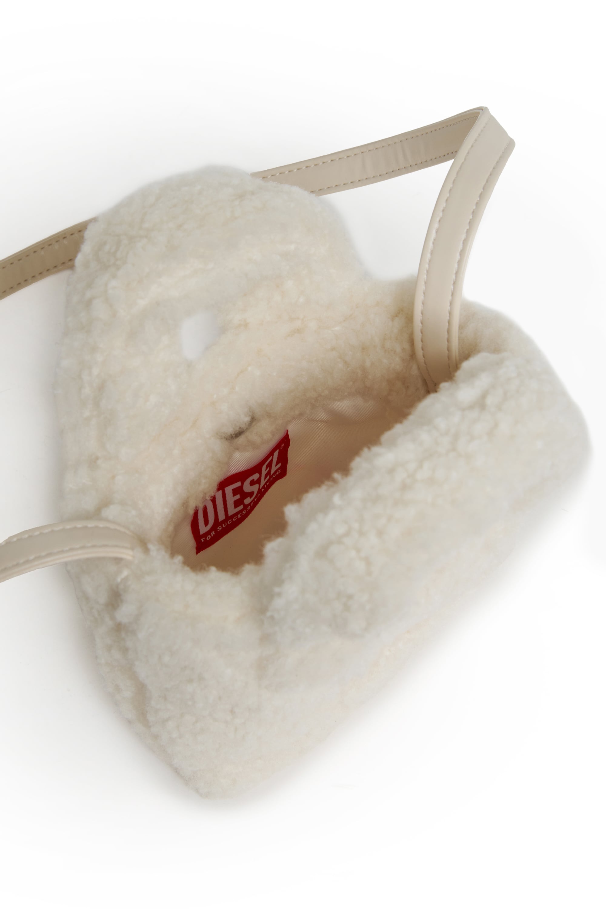 Diesel - WIXIT, WIXIT - Mini sac en polaire teddy Femme in Blanc - 4