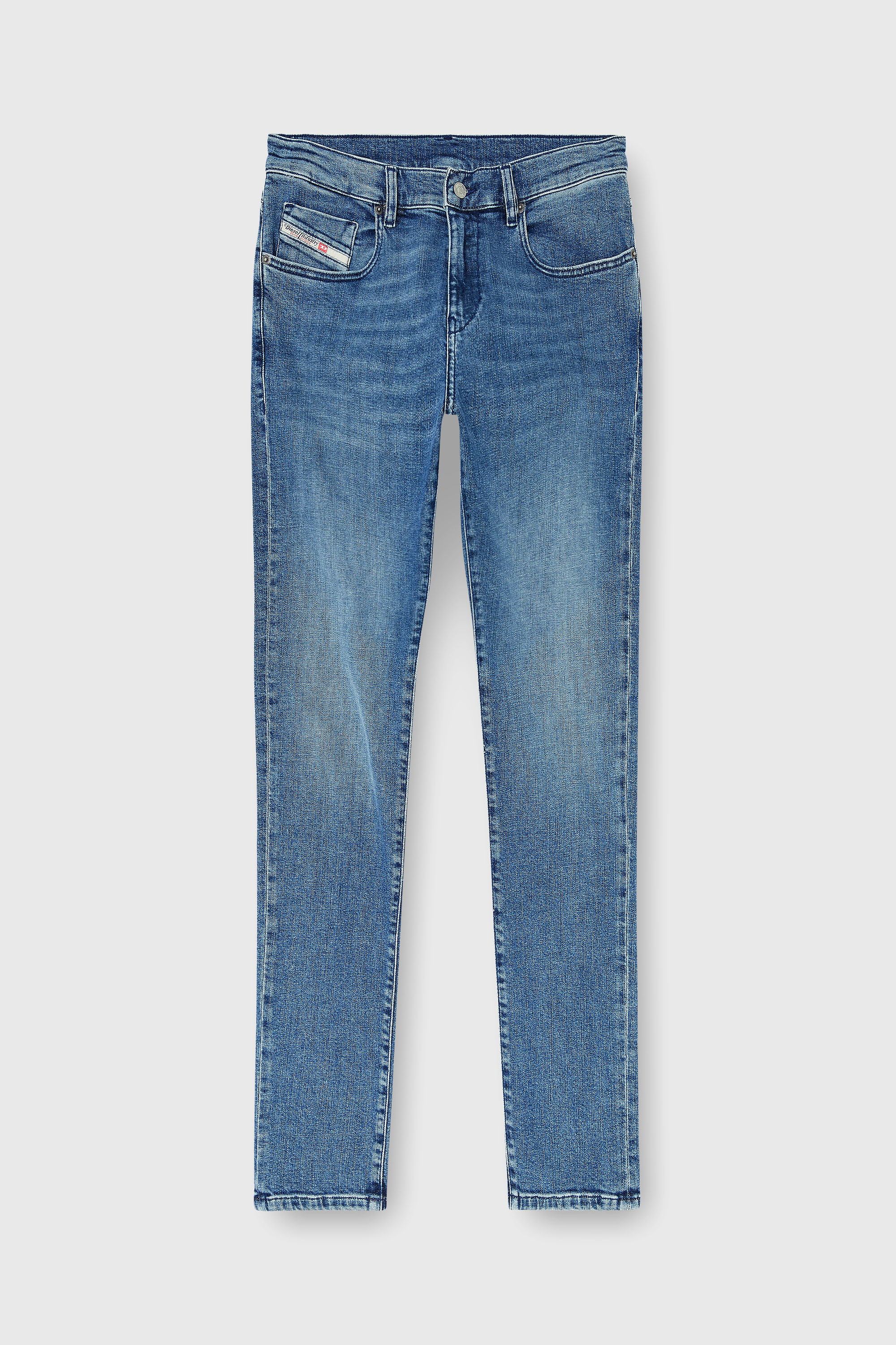 Diesel - Slim Jeans 2019 D-Strukt 0HDBK Homme, Bleu moyen - Image 6