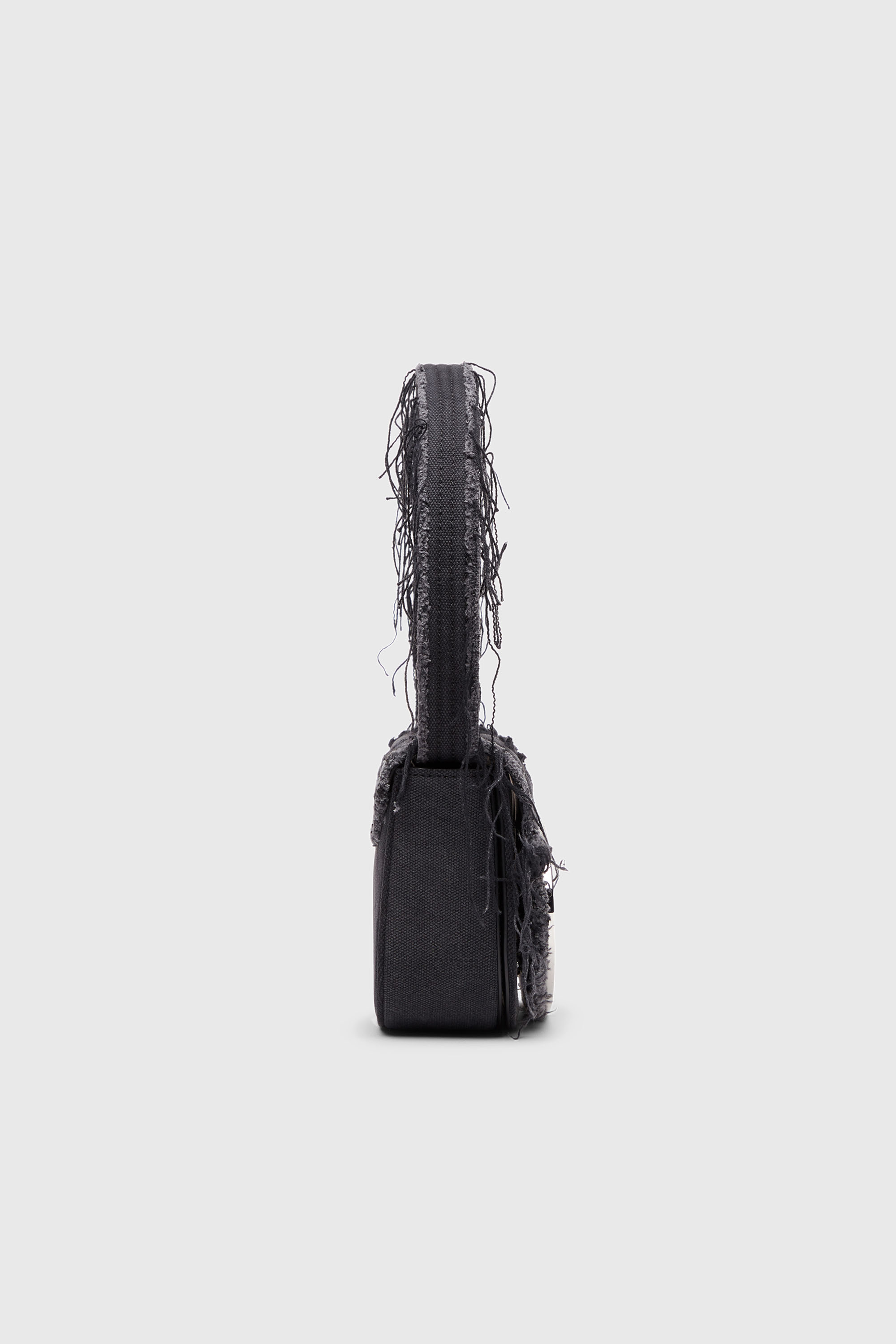 Diesel - 1DR, 1DR-Sac &agrave; bandouli&egrave;re embl&eacute;matique en toile et cuir Femme in Noir - 5