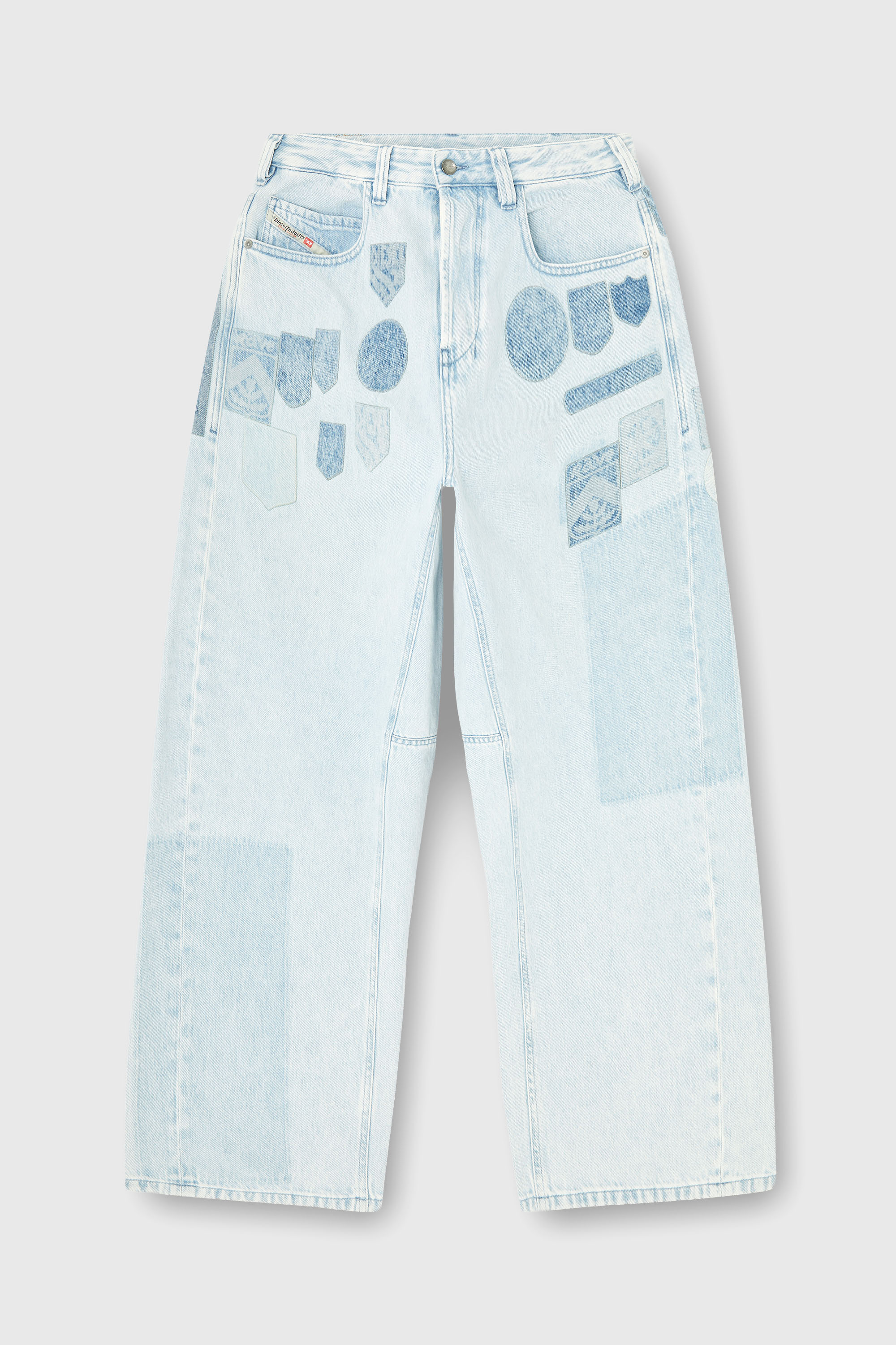 Diesel - Relaxed Jeans 1997 D-Enim-M 0IFBQ Mixte, Bleu Clair - Image 8