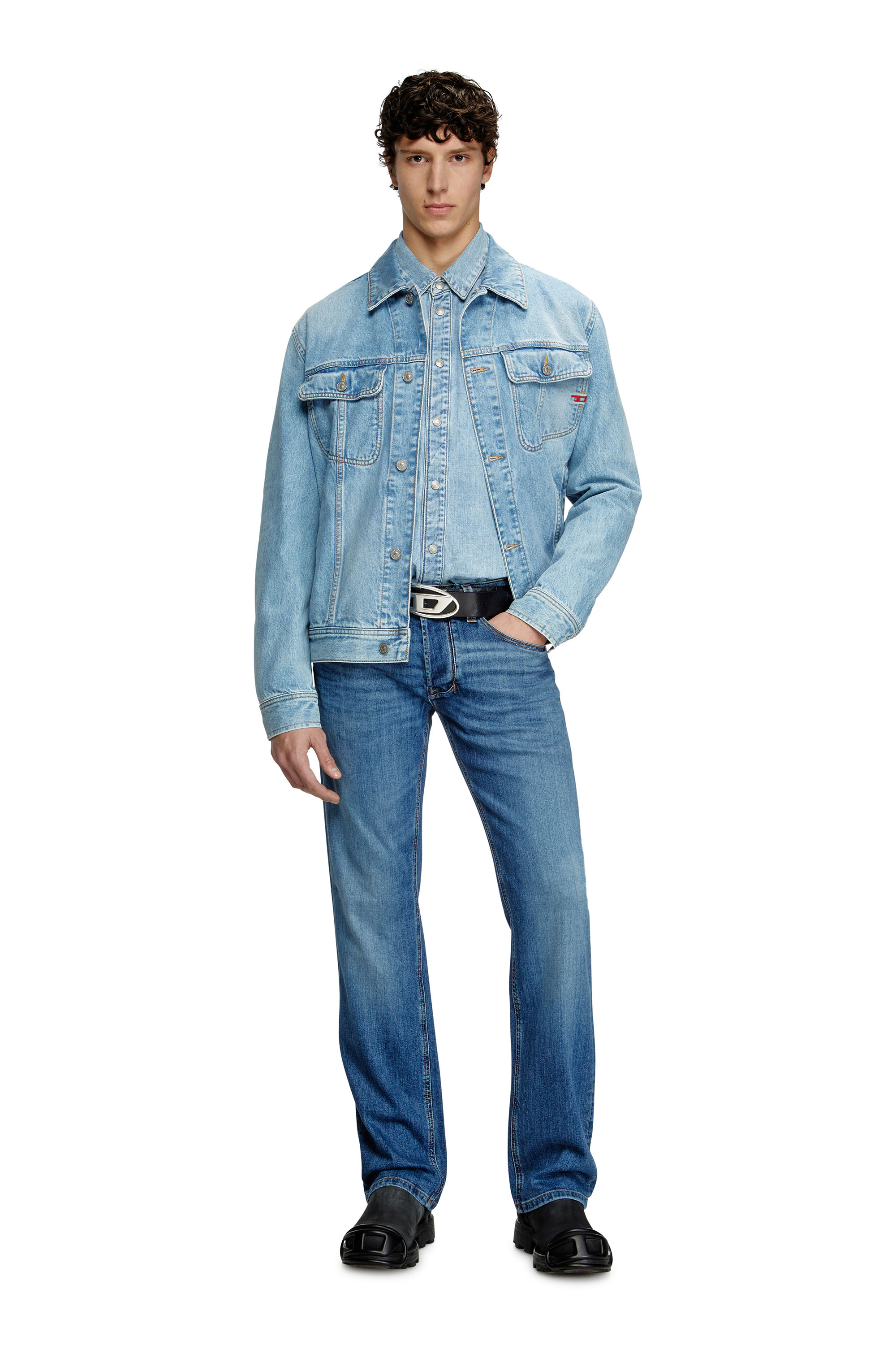 Diesel - Regular Jeans 1985 Larkee 0KIAL Homme, Bleu Clair - Image 1