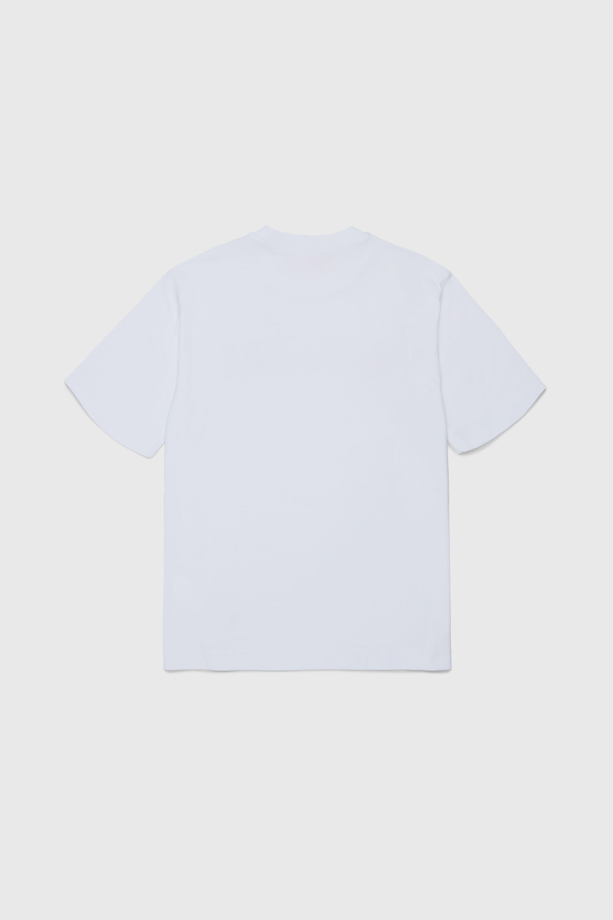 Diesel - TJEANS OVER, T-shirt en coton avec logo effet effiloch&eacute; Homme in Blanc - 2