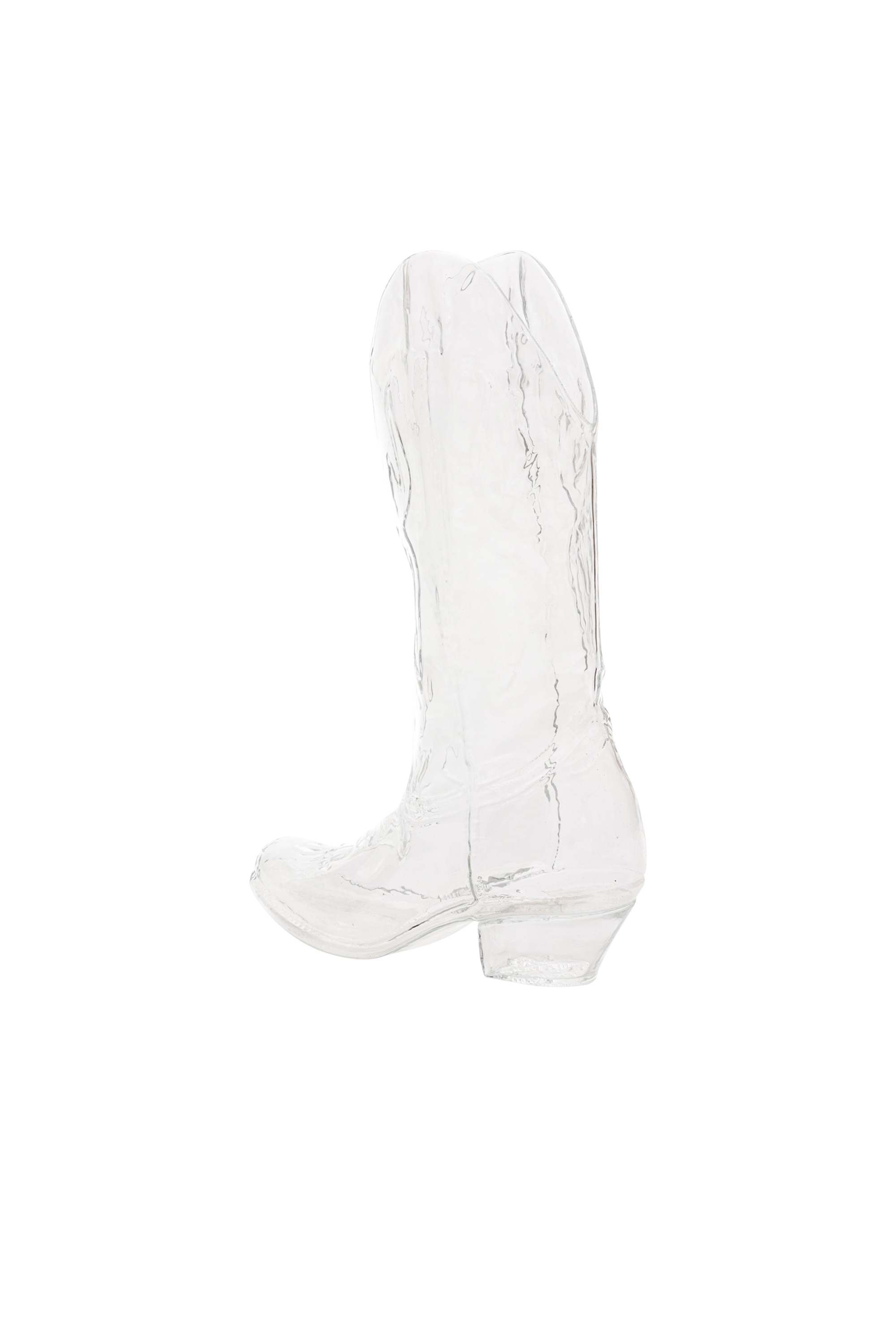 Diesel - 10064 GLASS VASE CRYSTALBOOTIE CM.24X8 H, Vase en verre Mixte in Blanc - 3