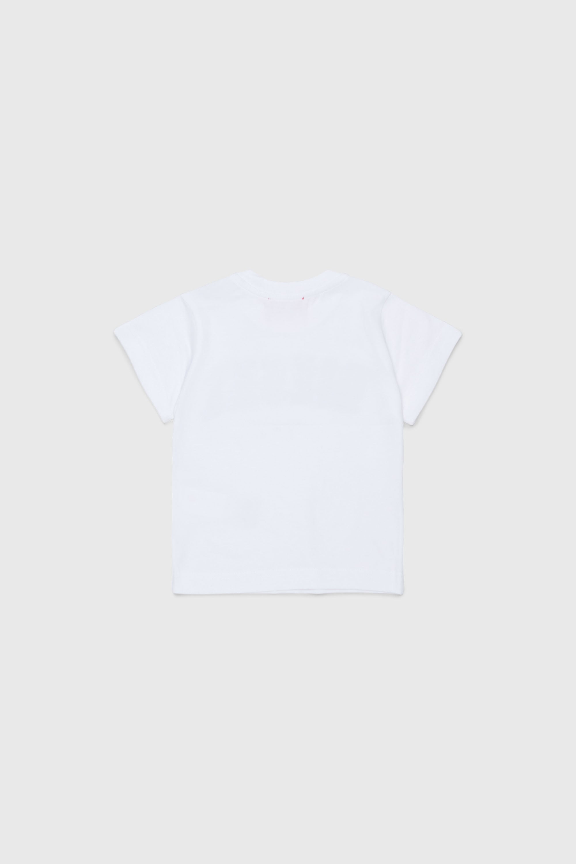 Diesel - TEANSB, T-shirt en coton avec logo effet effiloch&eacute; Homme in Blanc - 2