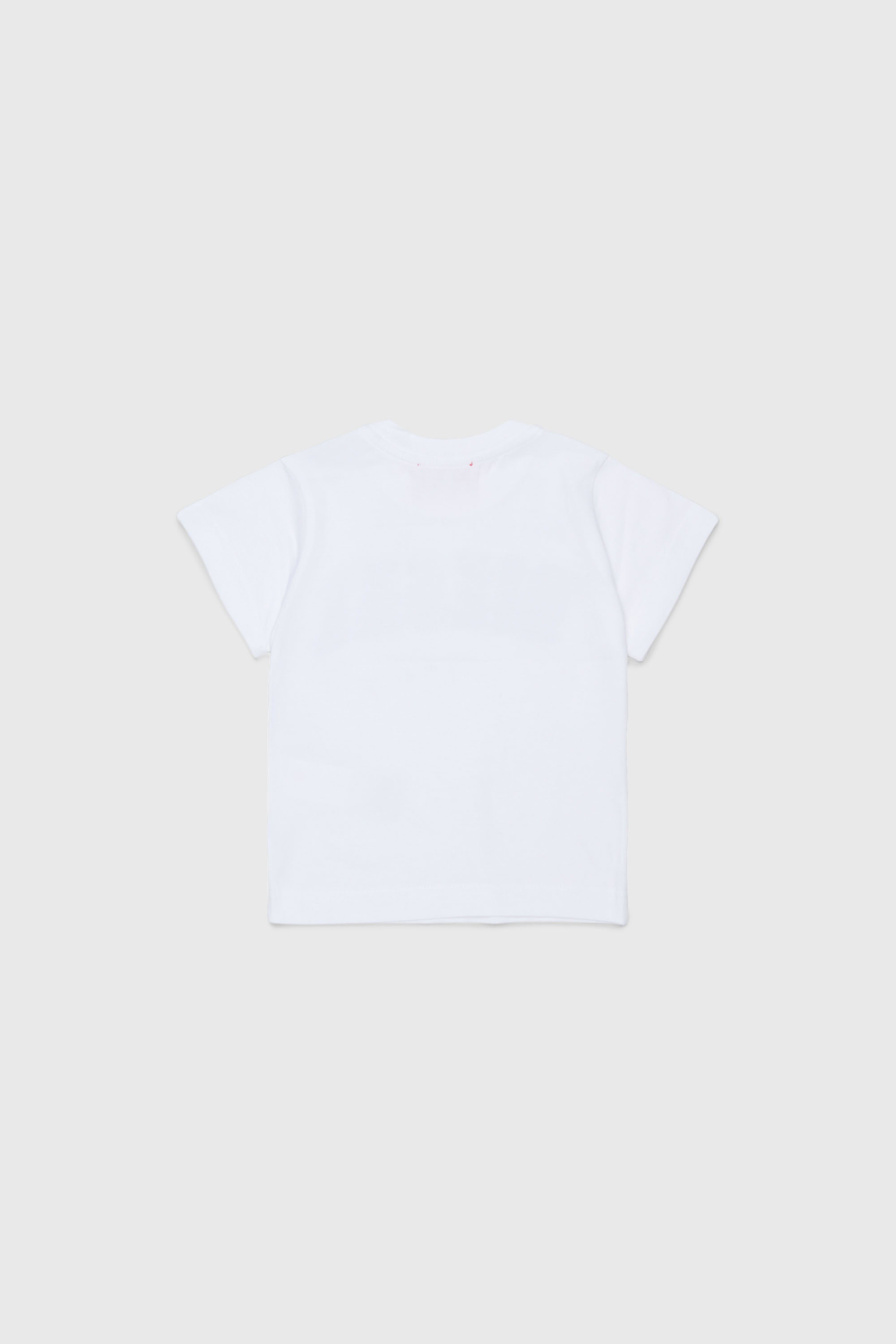 Diesel - TEANSB, T-shirt en coton avec logo effet effiloch&eacute; Homme in Blanc - 2