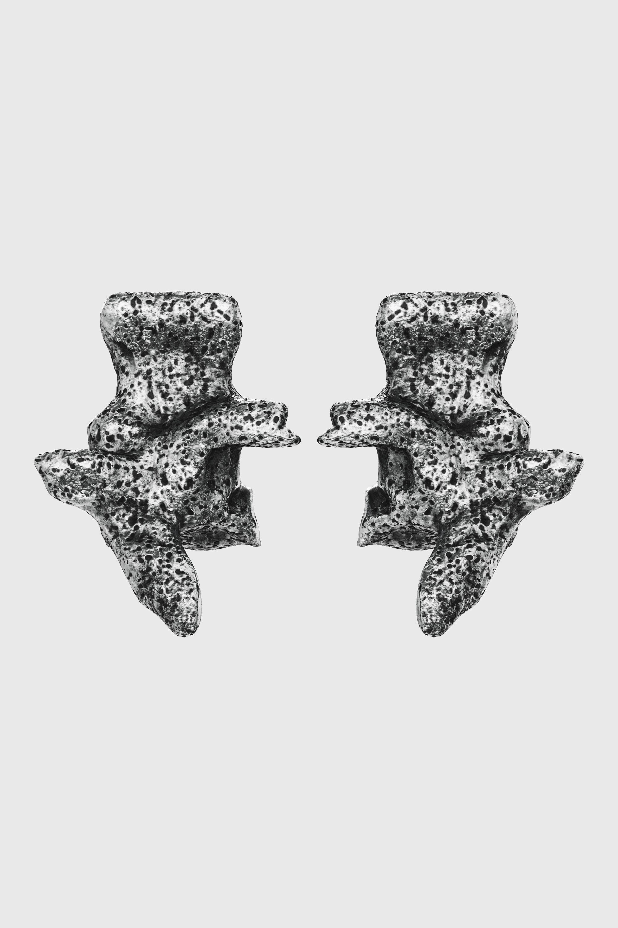 Diesel - DX1710040 JEWELLERY, Boucles d&rsquo;oreilles argent&eacute;es &agrave; clous Mixte in Gris - 1