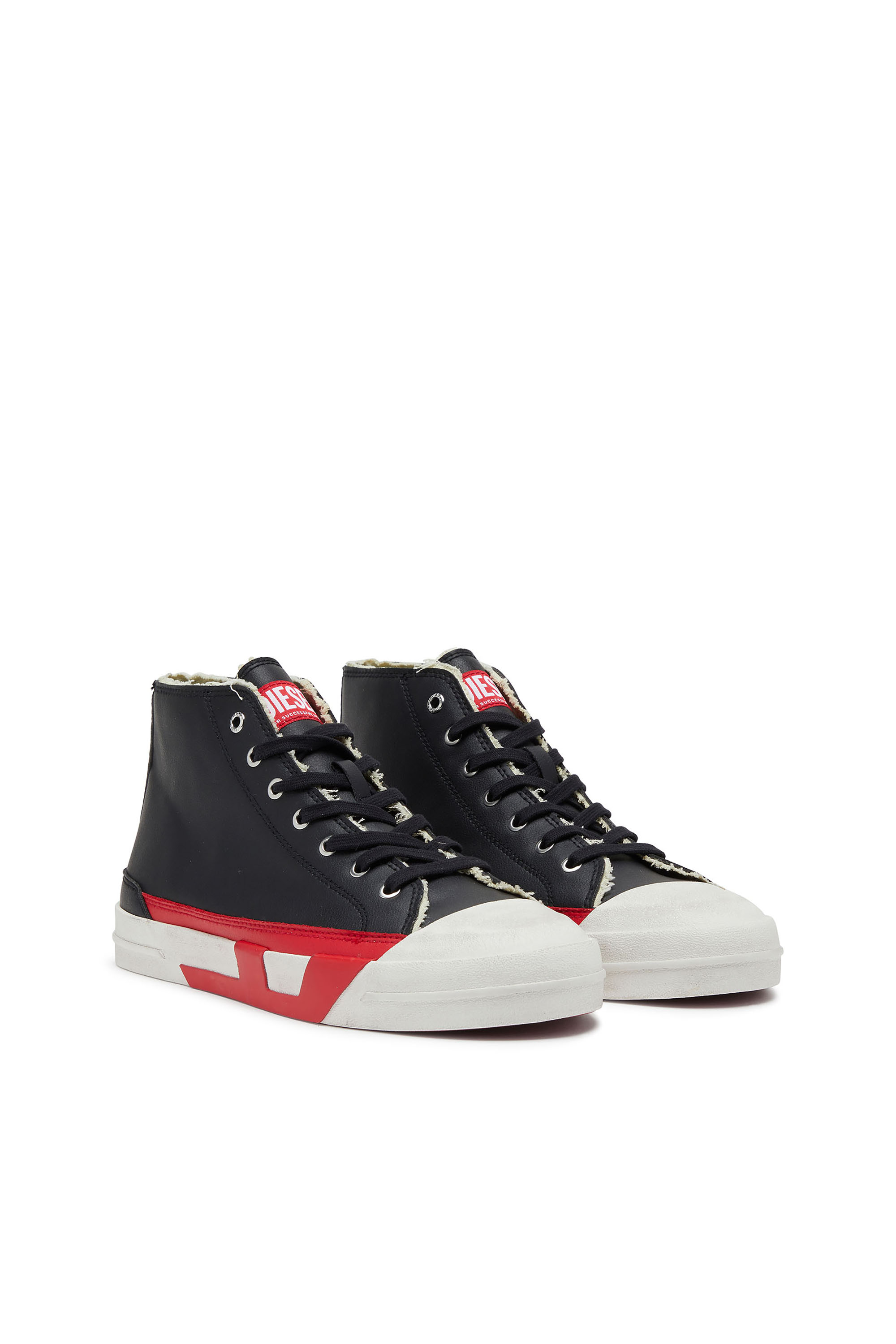 Diesel - S-D-VERSE MID II, S-D-Verse-Chaussures vulcanisées avec logo D Homme in Noir - 2