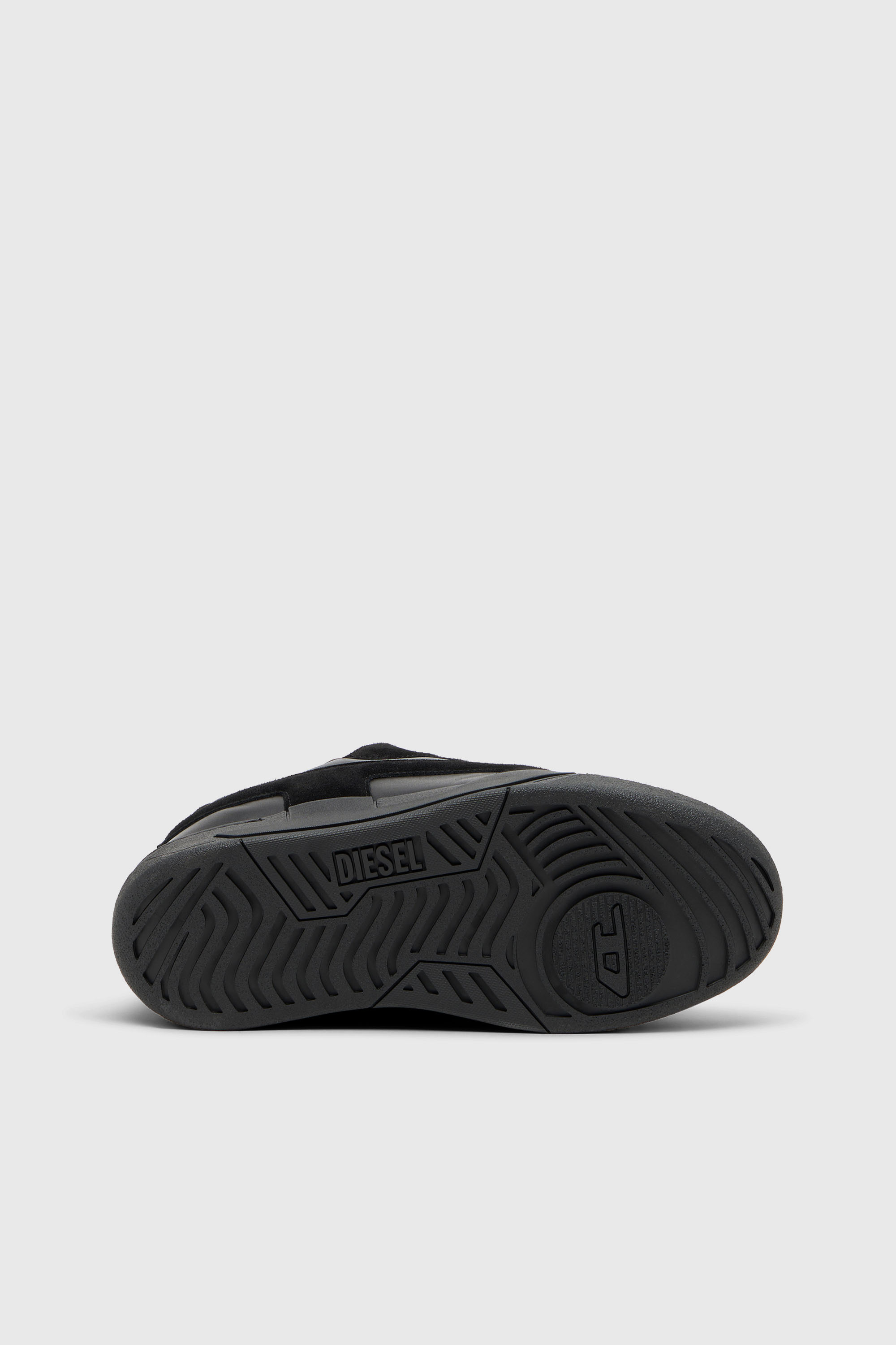 Diesel - S-D-OLLIE LOW, D-Ollie-Monochrome baskets en daim et cuir Homme in Noir - 5