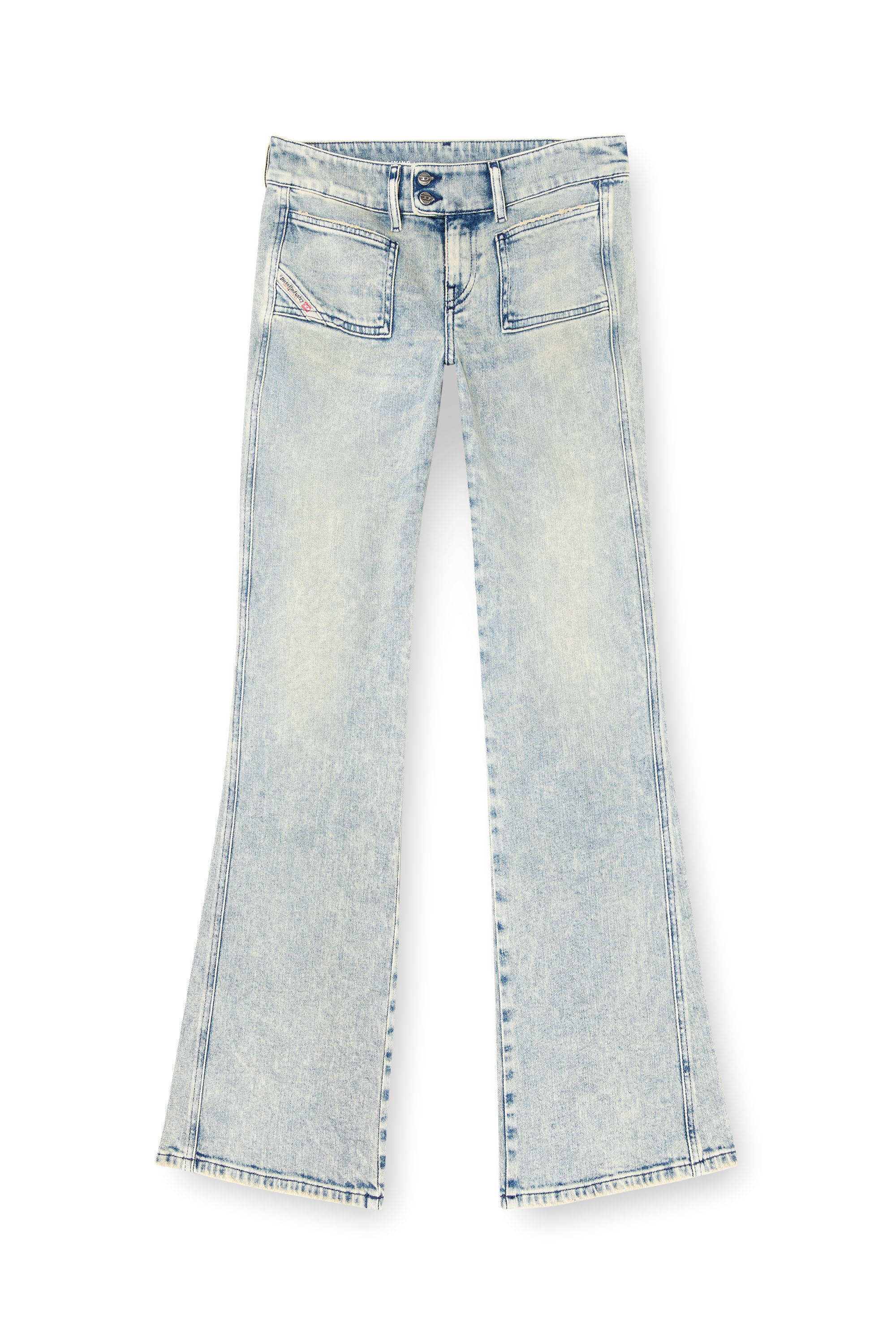 Diesel - Bootcut Jeans D-Hush 09L27 Femme, Bleu Clair - Image 2