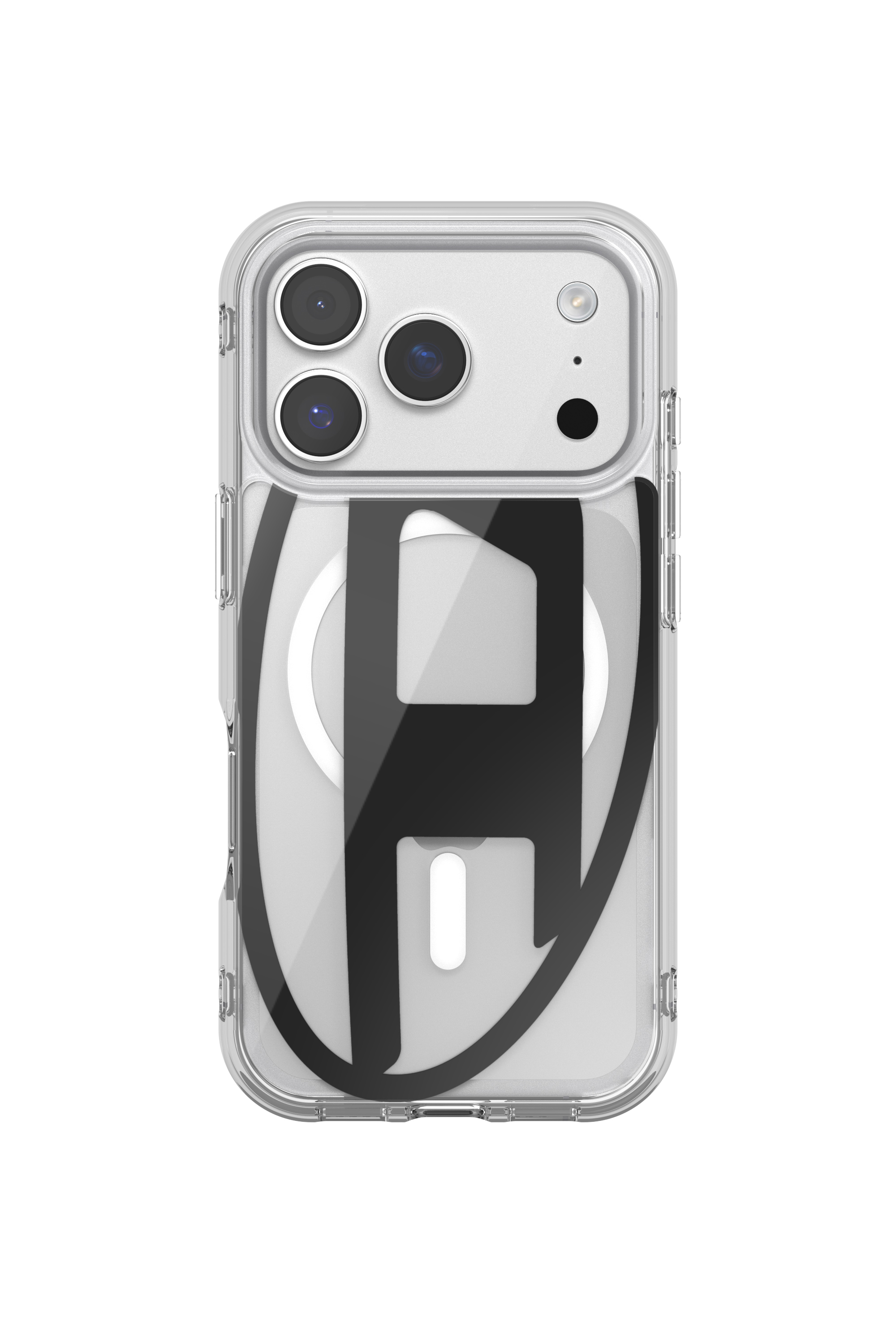 Diesel - 60417 AOP CASE, Étui métallique Oval D avec Magsafe pour iPhone 17 Pro Mixte in Noir - 2