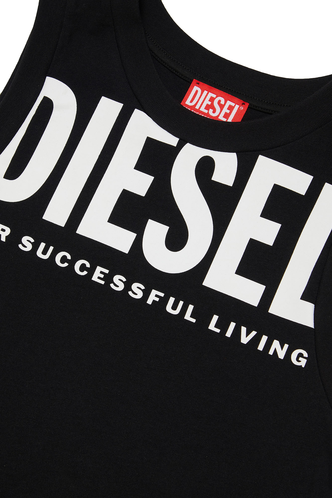 Diesel - MTGIUL, Homme Débardeur avec maxi logo in Noir - Image 2