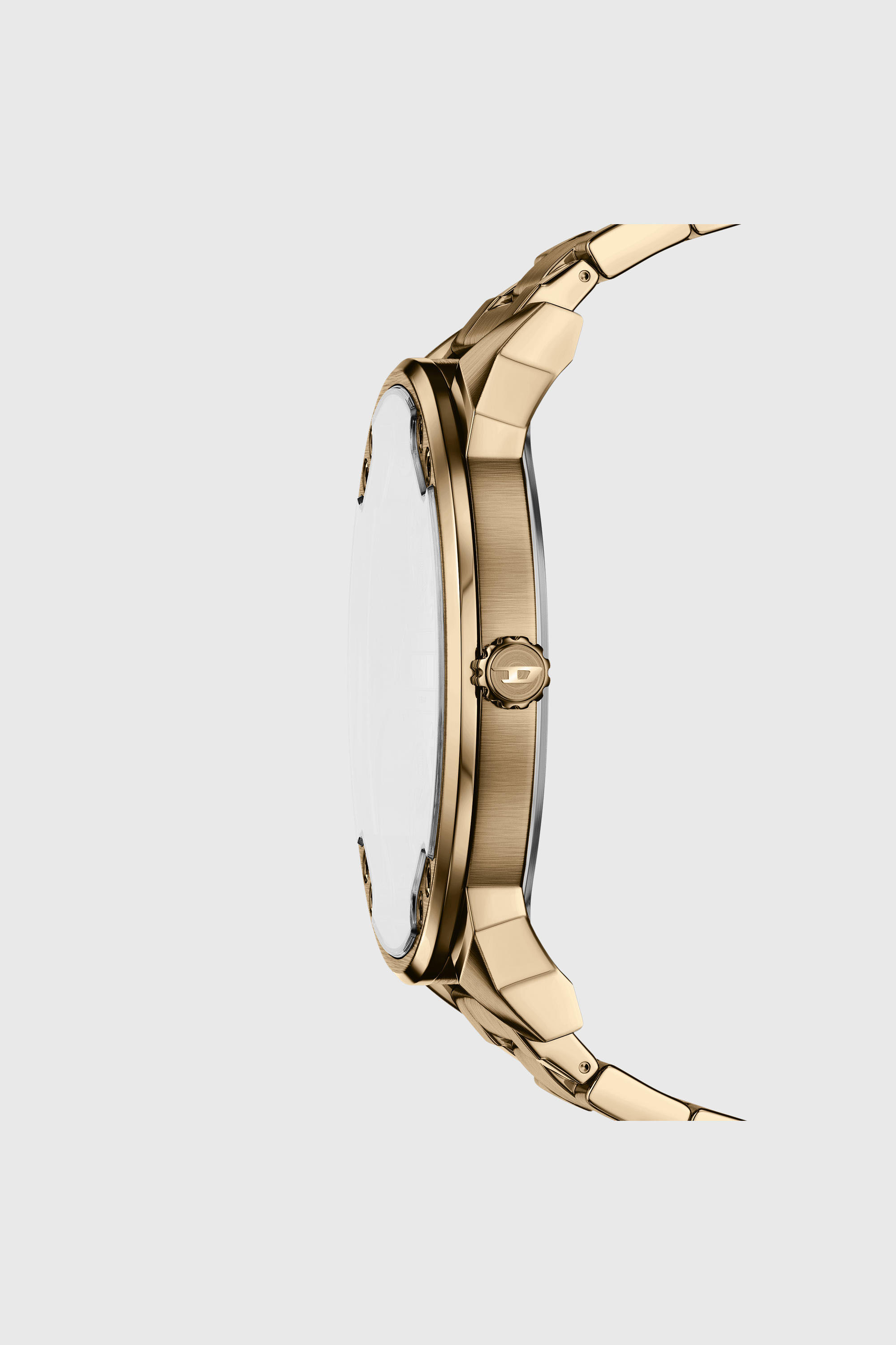 Diesel - DZ7497 WATCH, Montre Mr. Daddy Slim avec date en acier inoxydable finition or vieilli Homme in Dor&eacute; - 2