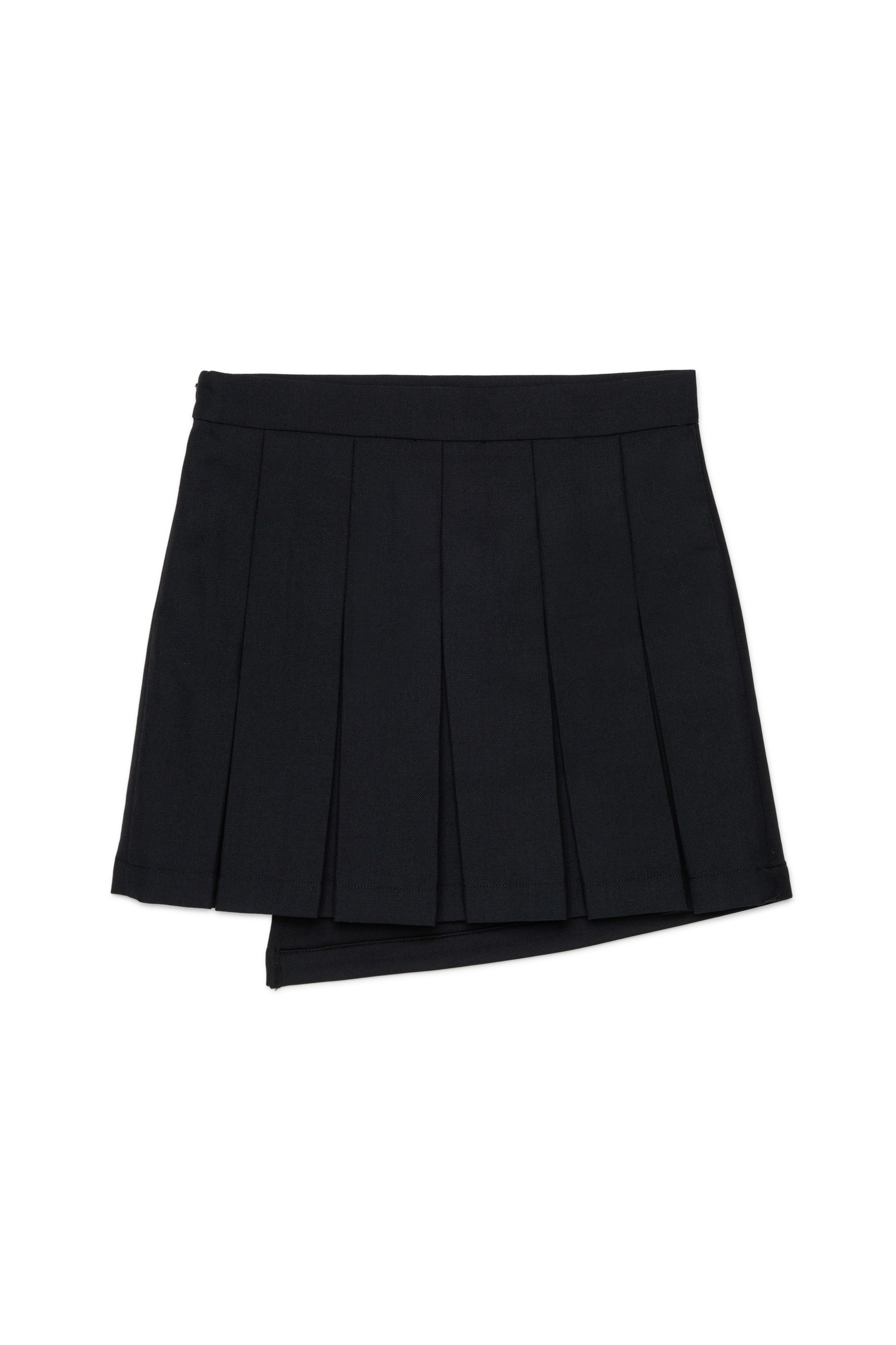 Diesel - GREBY, Jupe mini effet drap&eacute; avec dos pliss&eacute; Femme in Noir - 1