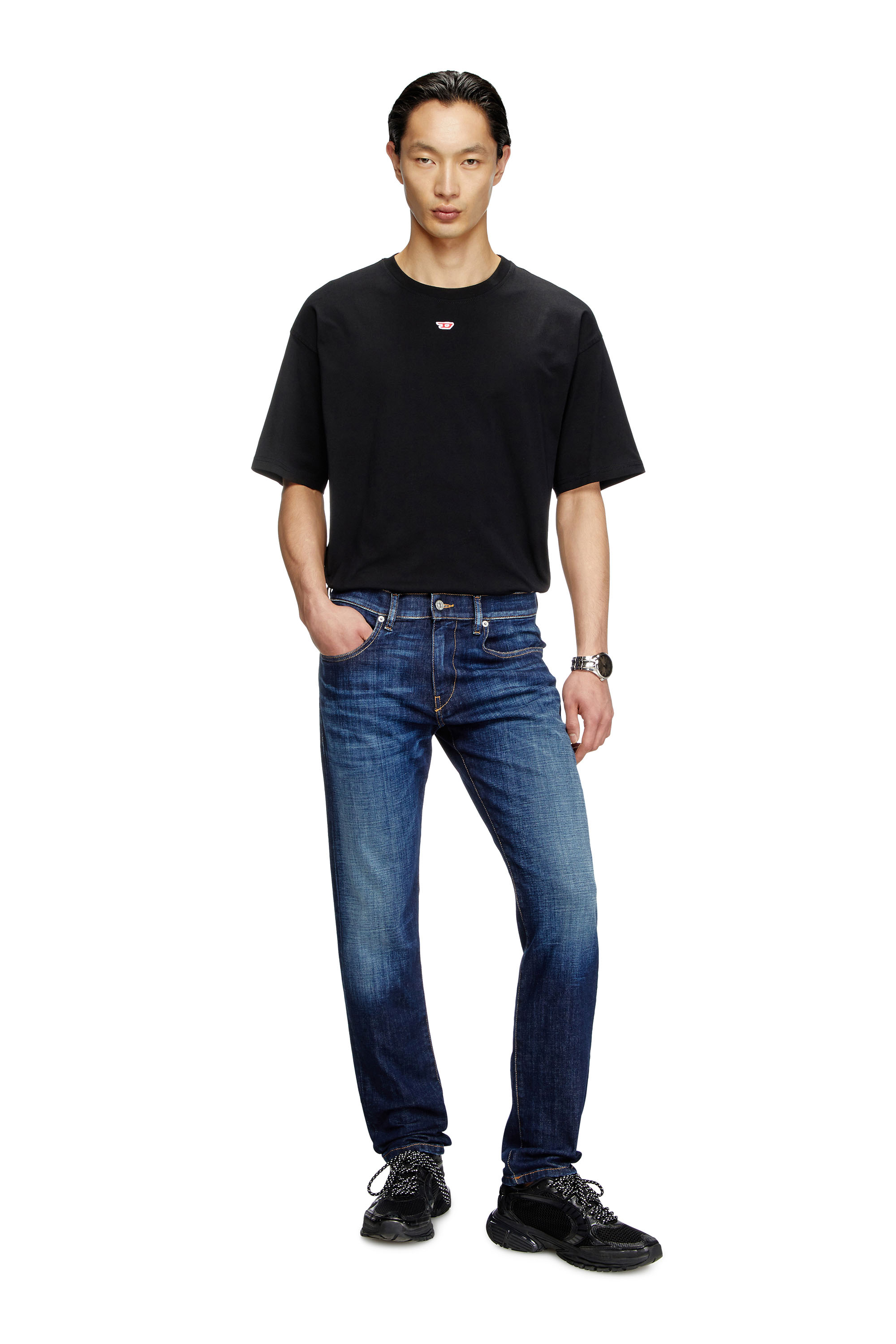 Diesel - Slim Jeans 2019 D-Strukt 09L61 Homme, Bleu moyen - Image 2