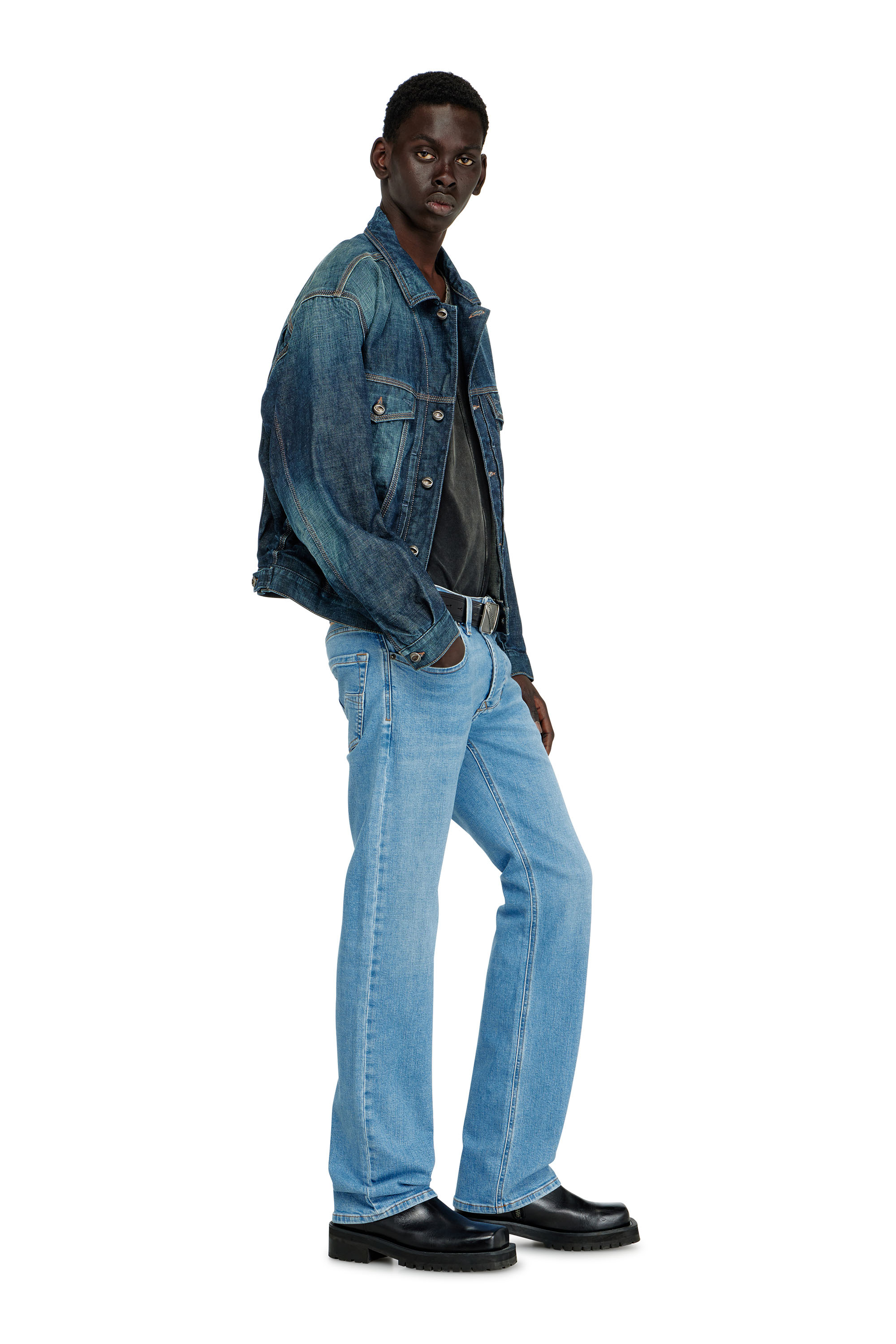 Diesel - Regular Jeans 1985 Larkee 0HDBJ Homme, Bleu Clair - Image 4