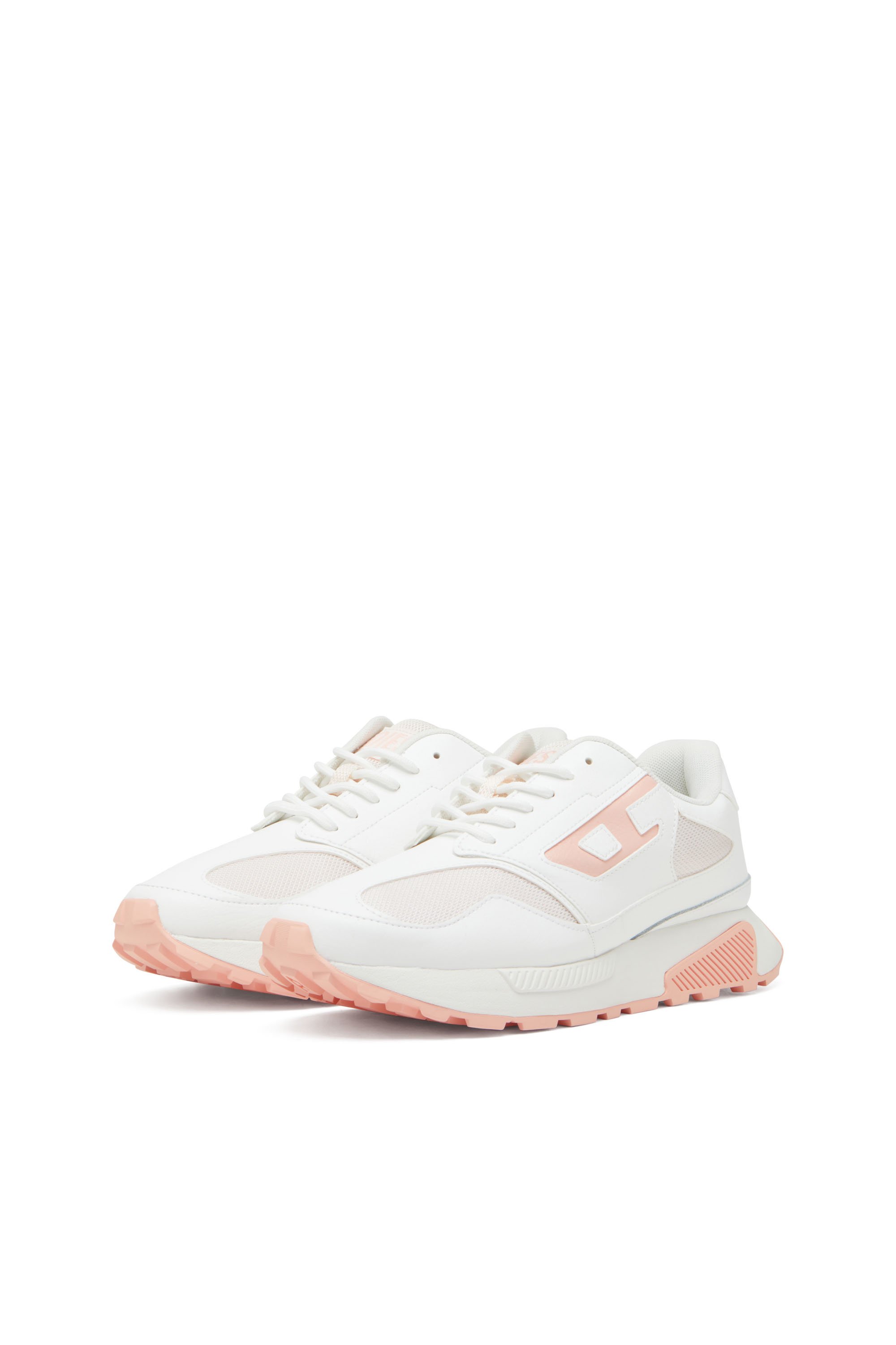 Diesel - S-TAME-D RUNNING W, Sneakers en mesh et cuir suédé avec logo métallisé Femme in Polychrome - 8