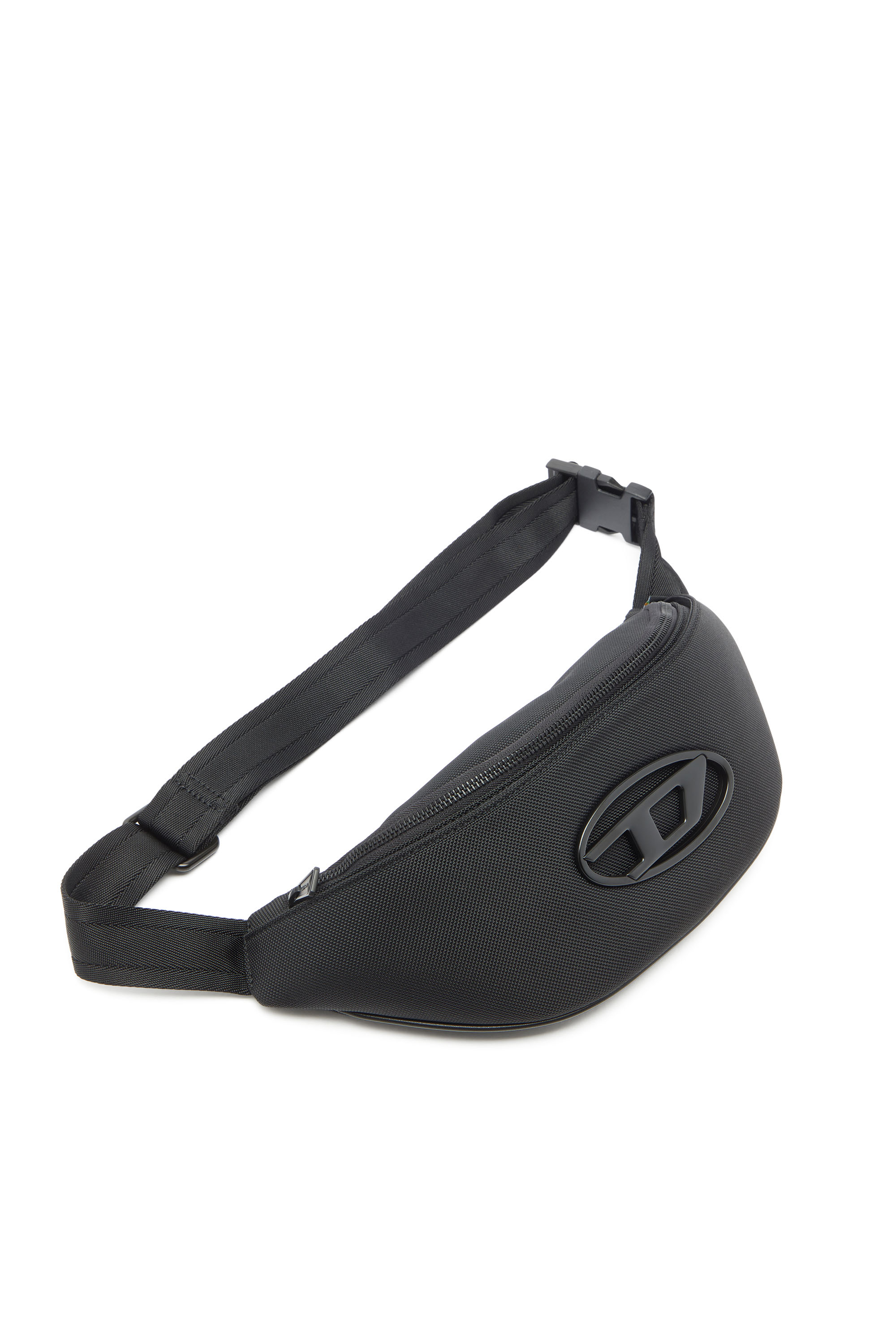 Diesel - HOLI-D BELT BAG M, Holi-D - Sac banane en nylon avec poche int&eacute;rieure Mixte in Noir - 5