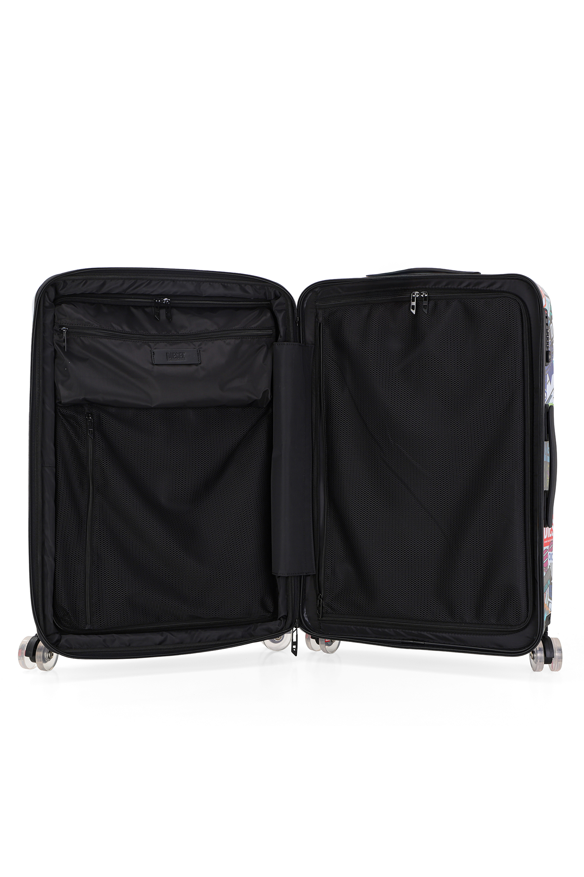 Diesel - DIESEL PC PRINTED TROLLEY-STICKERS- DSL0, Valise taille M style autocollants Mixte in Polychrome - 3